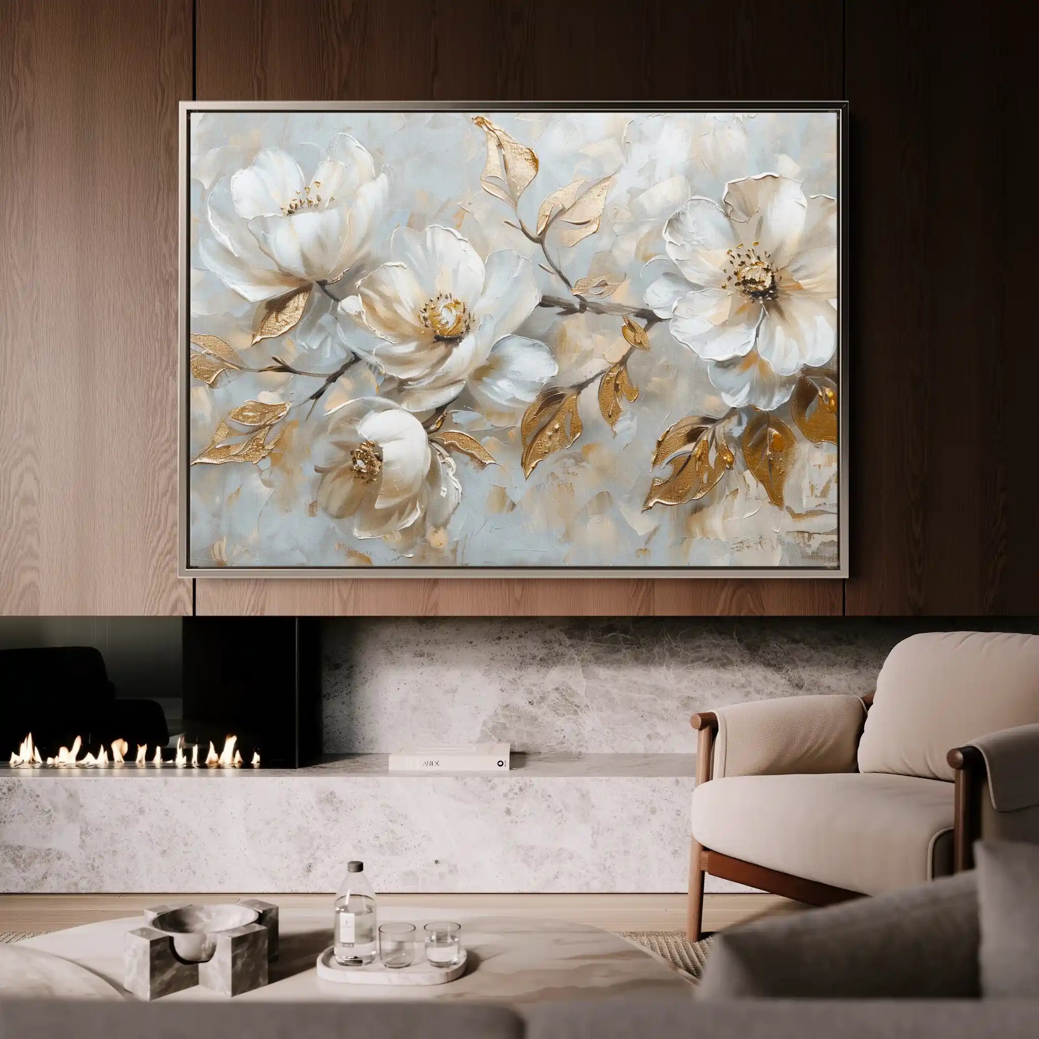 Floral Canvas Wall Art WAD687-F 90 x 60 cm / Stretched on hidden frame