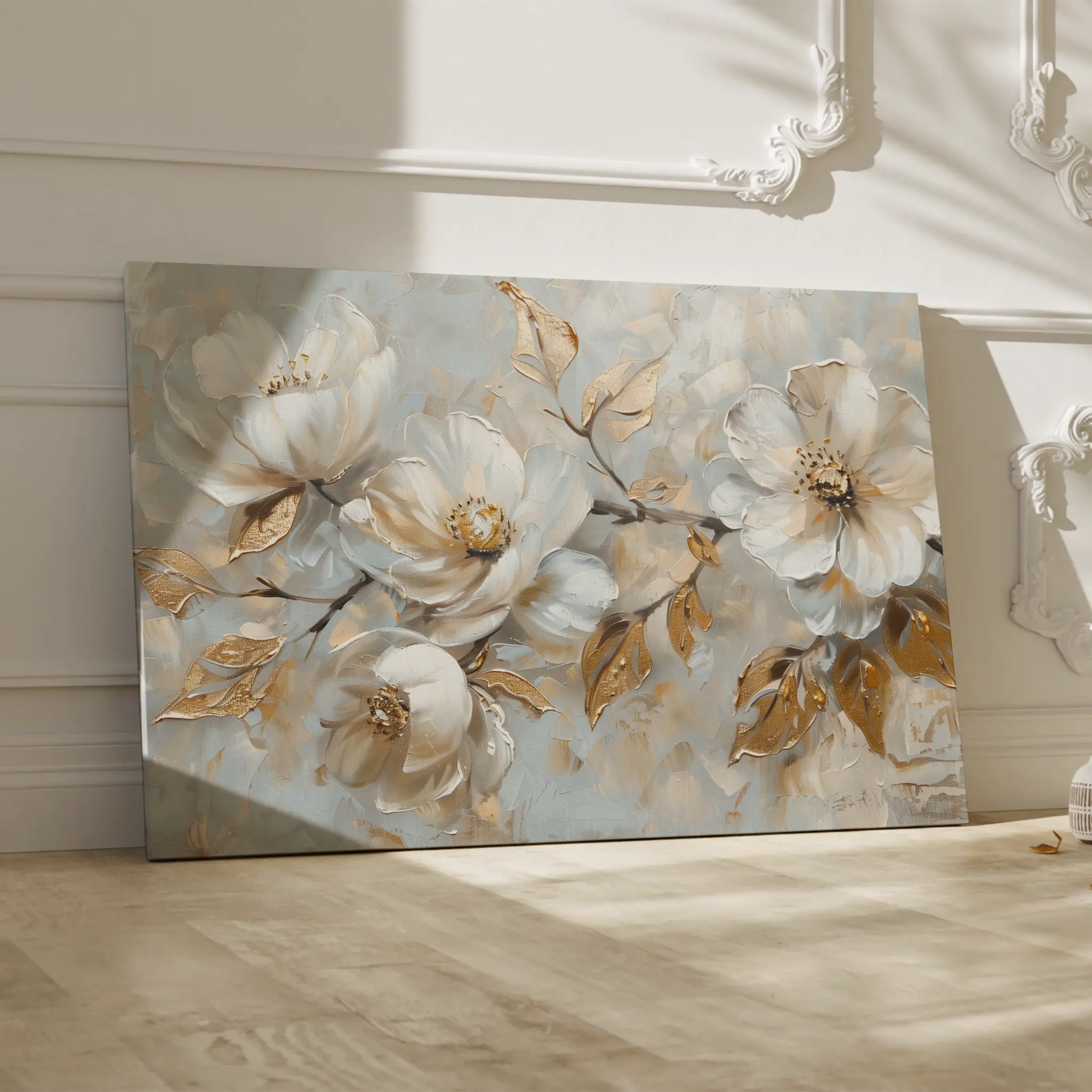 Floral Canvas Wall Art WAD687-F 90 x 60 cm / Stretched on hidden frame