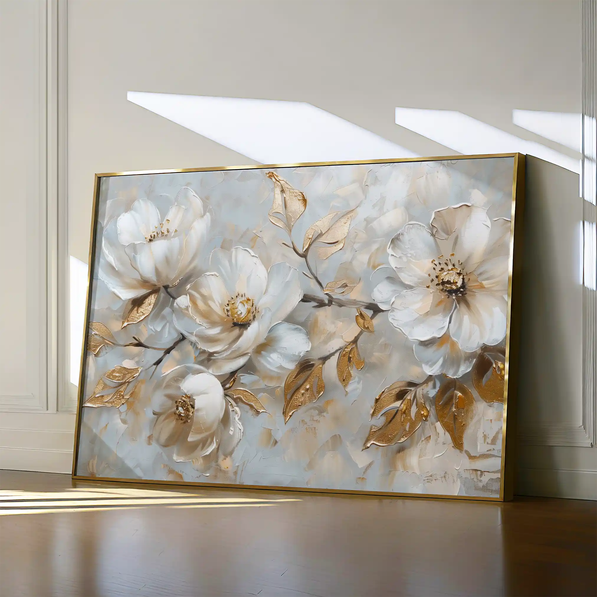 Floral Canvas Wall Art WAD687-F 90 x 60 cm / Stretched on hidden frame