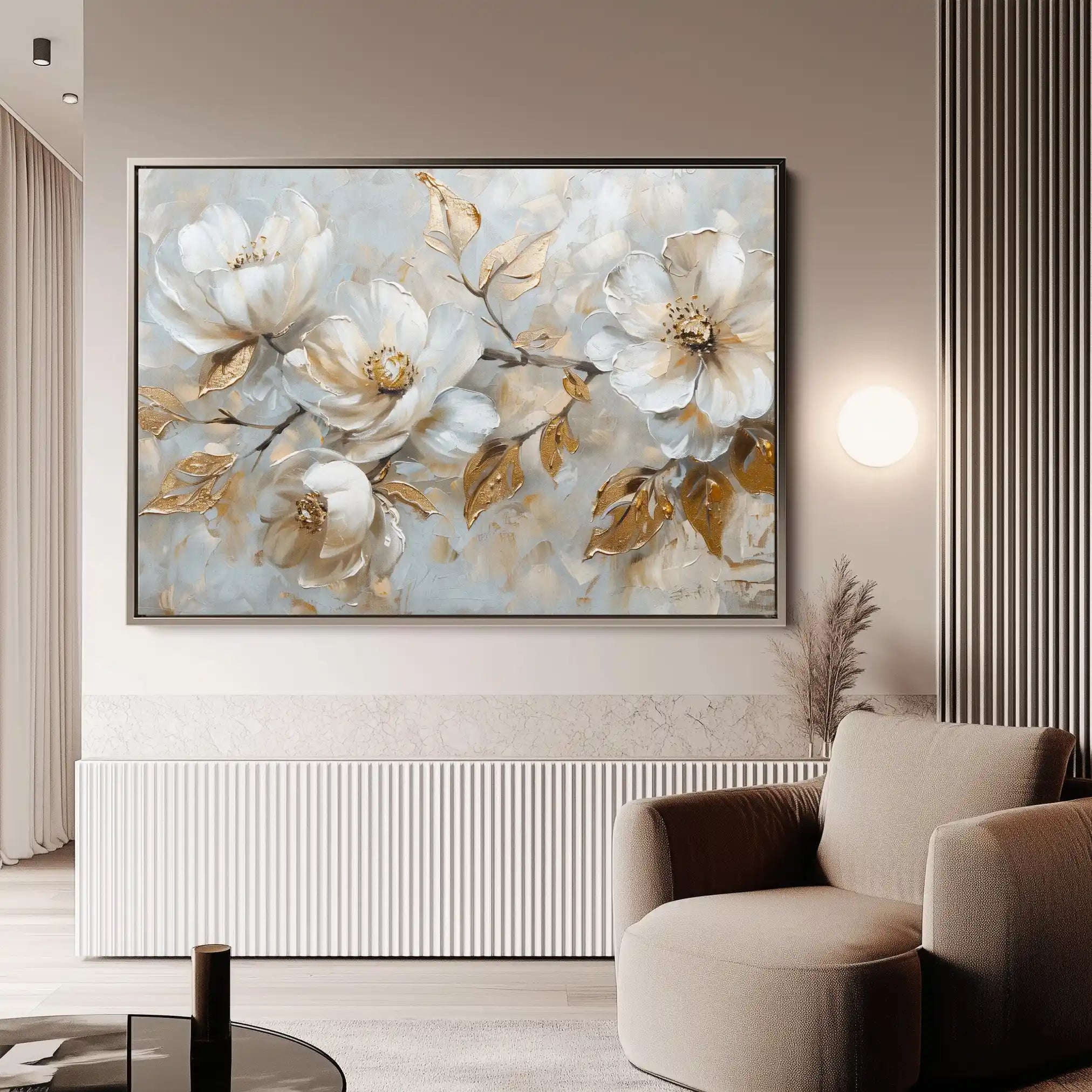 Floral Canvas Wall Art WAD687-F 90 x 60 cm / Stretched on hidden frame