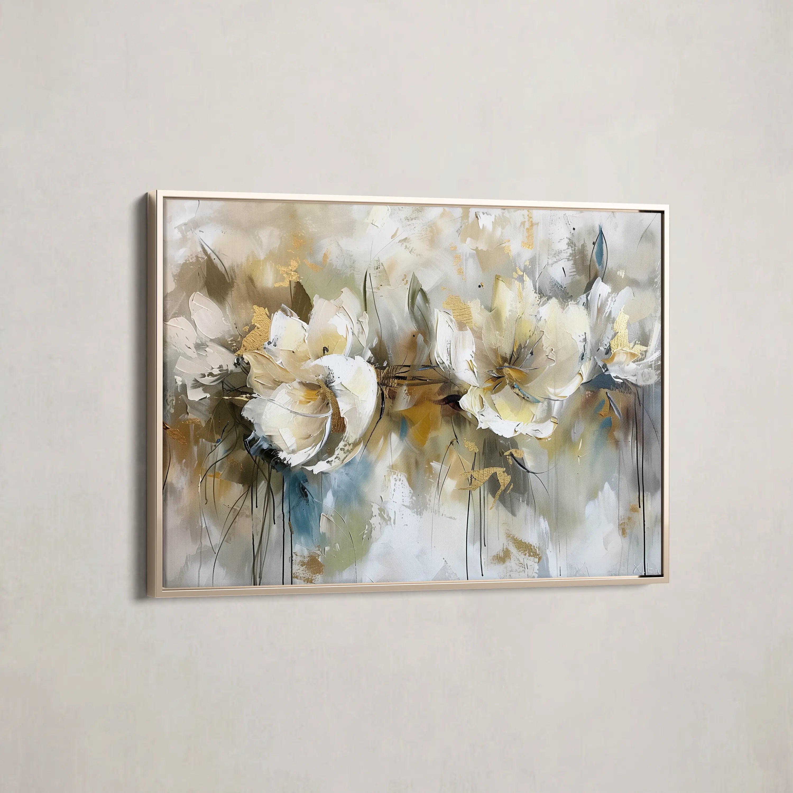 Floral Canvas Wall Art WAD689-F 90 x 60 cm / Stretched on hidden frame