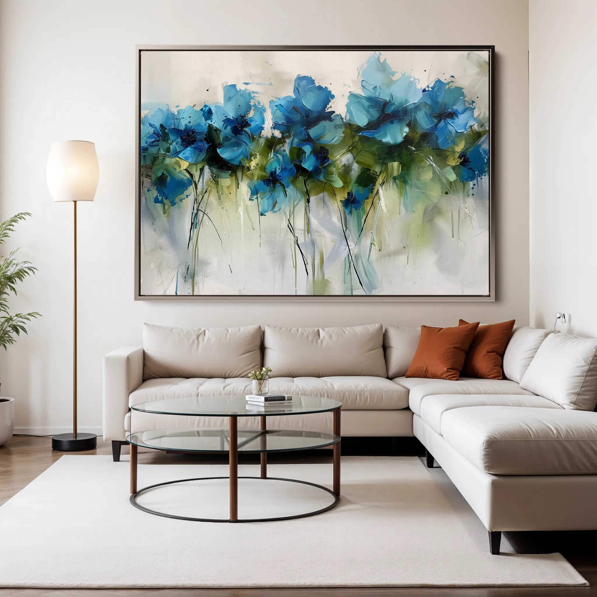 Floral Canvas Wall Art WAD690-F 90 x 60 cm / Stretched on hidden frame