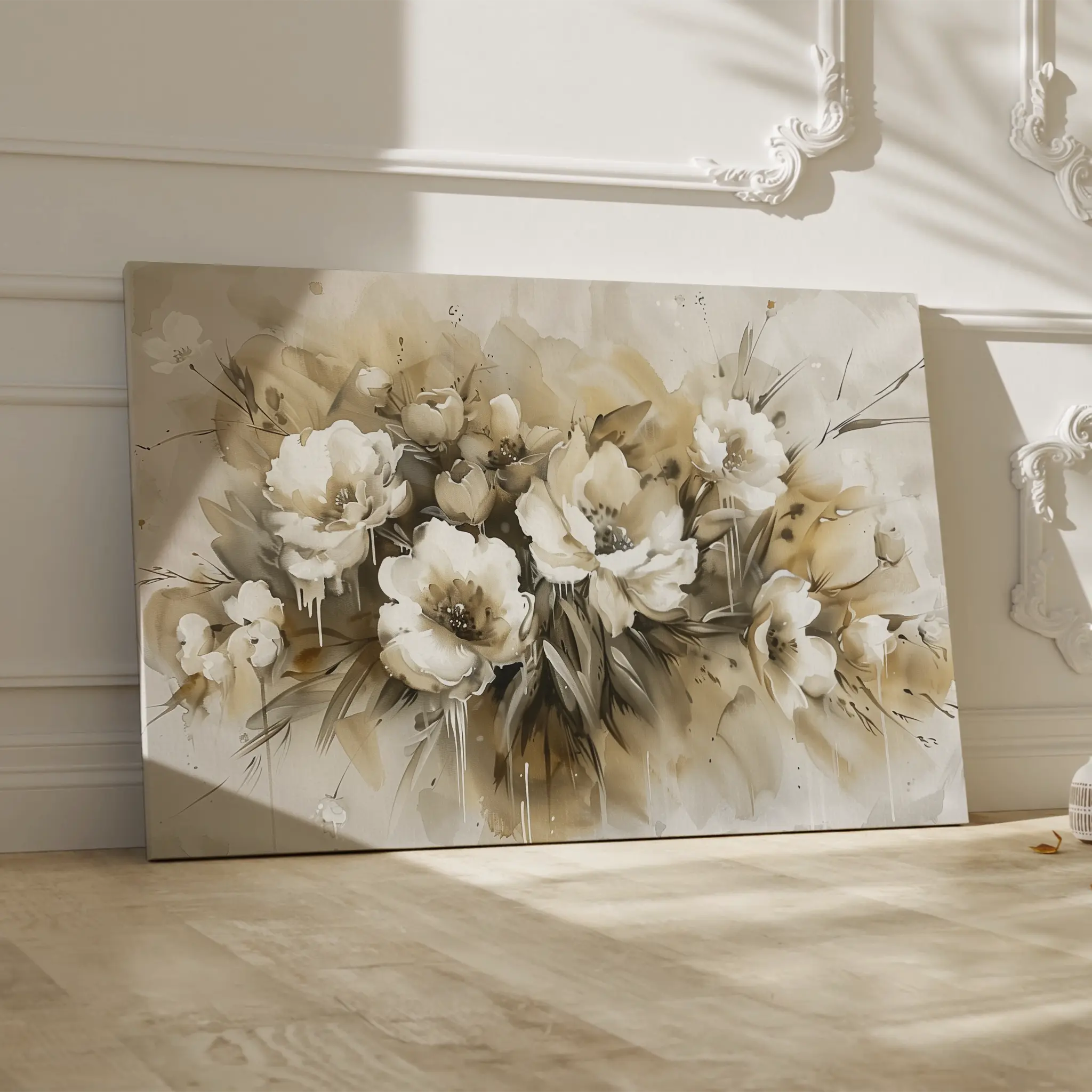 Floral Canvas Wall Art WAD691-F 90 x 60 cm / Stretched on hidden frame