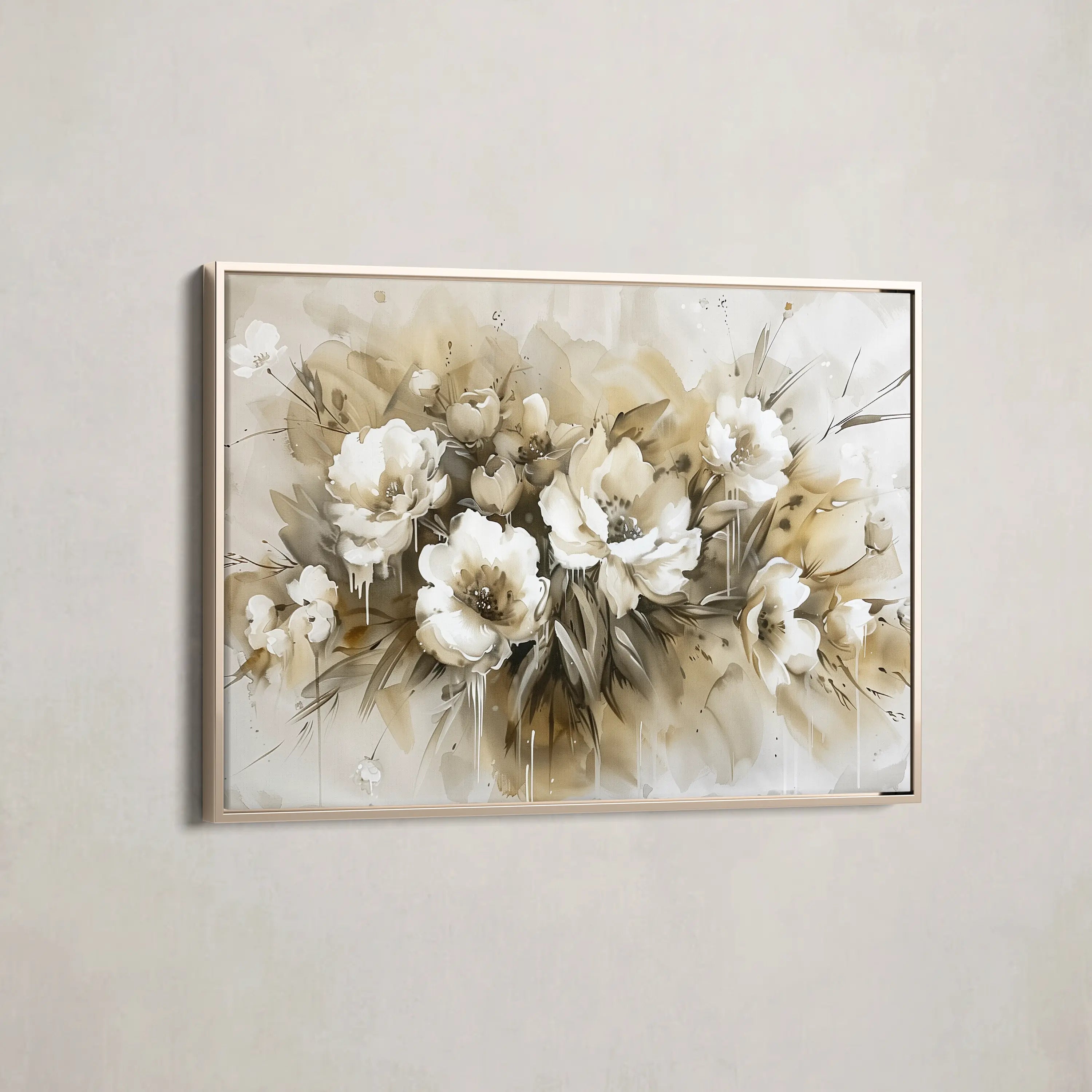 Floral Canvas Wall Art WAD691-F 90 x 60 cm / Stretched on hidden frame