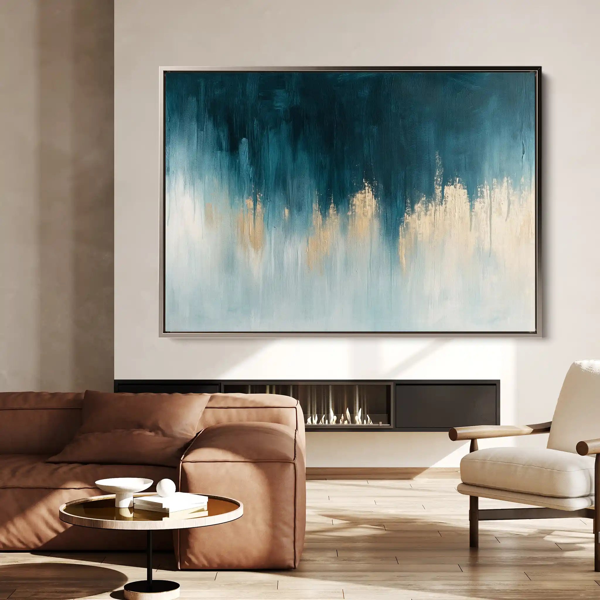 Abstract Canvas Wall Art WAD692-A 90 x 60 cm / Stretched on hidden frame