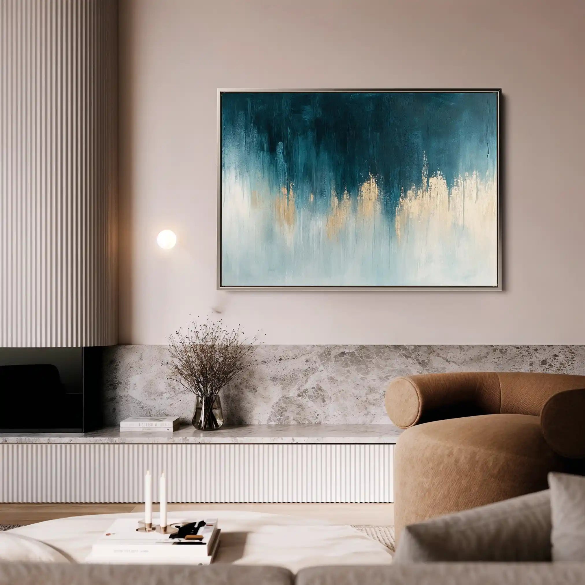 Abstract Canvas Wall Art WAD692-A 90 x 60 cm / Stretched on hidden frame