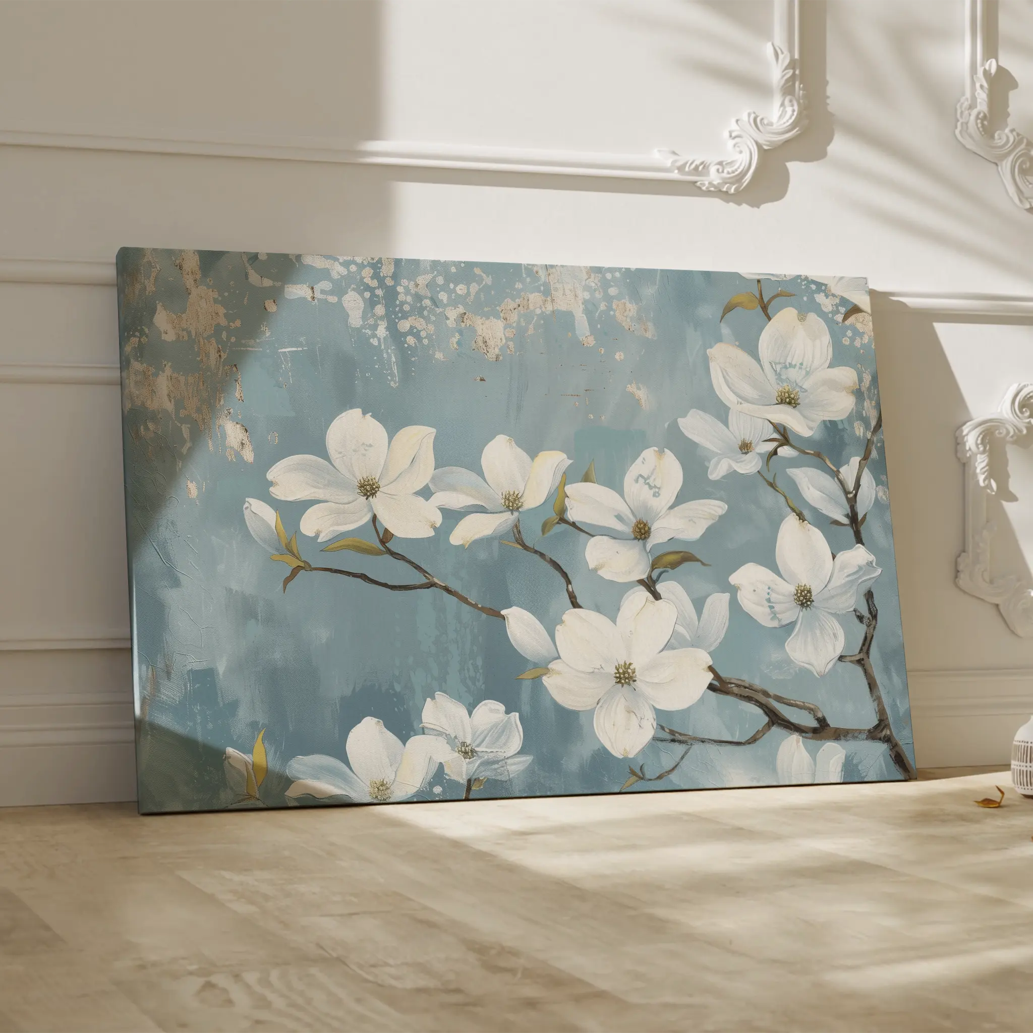 Floral Canvas Wall Art WAD692-F 90 x 60 cm / Stretched on hidden frame