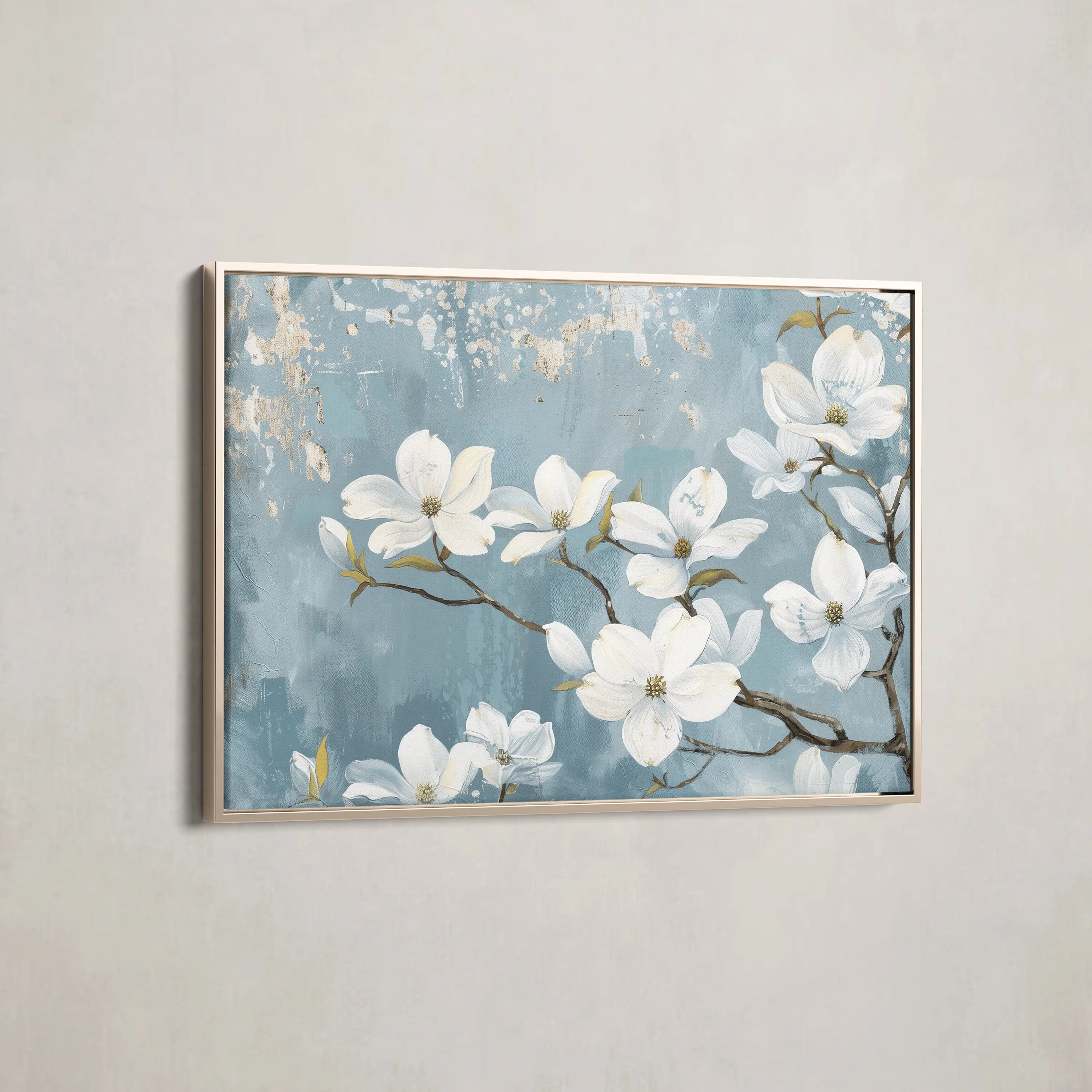 Floral Canvas Wall Art WAD692-F 90 x 60 cm / Stretched on hidden frame