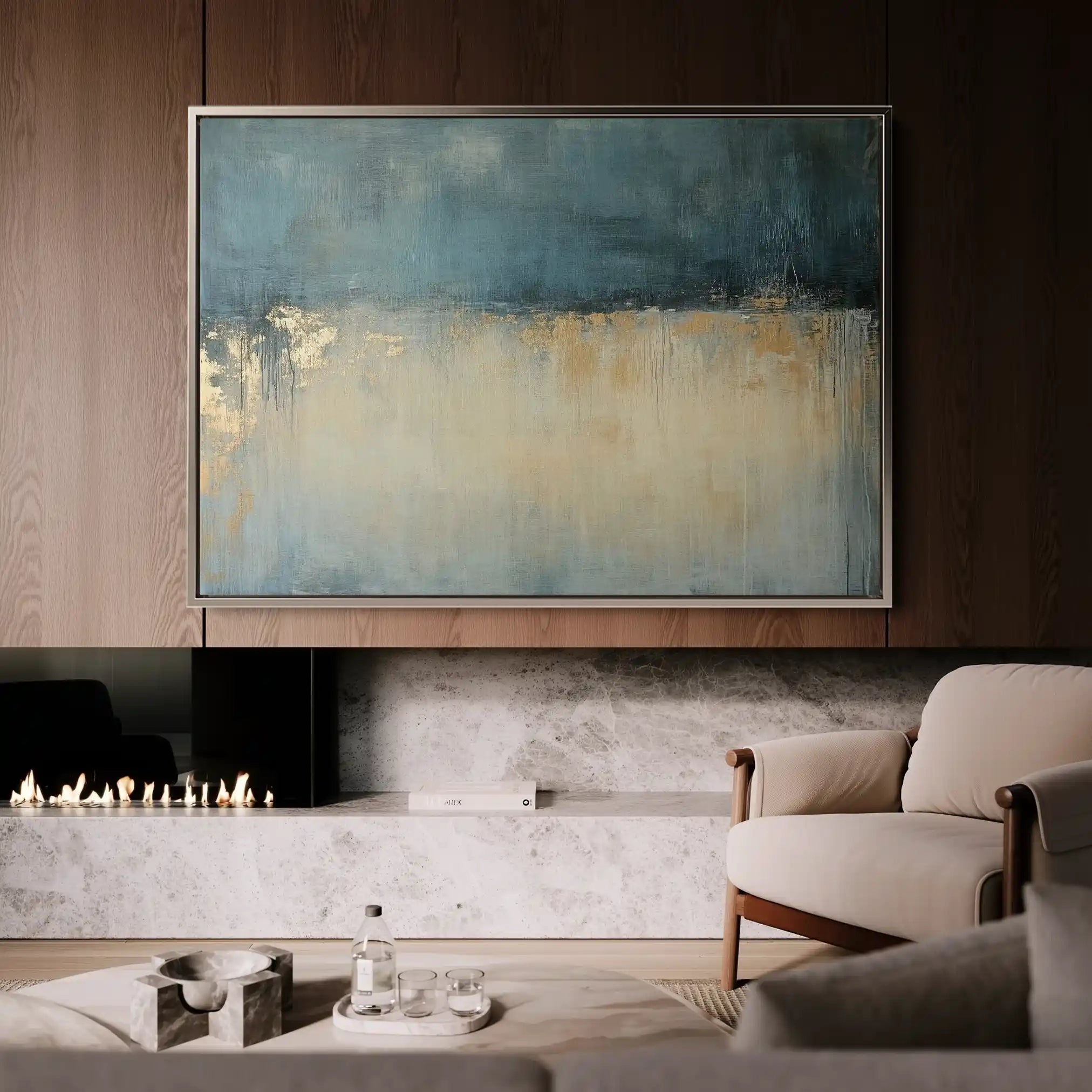 Abstract 693 Canvas Art 60 x 40 cm / Stretched on hidden frame