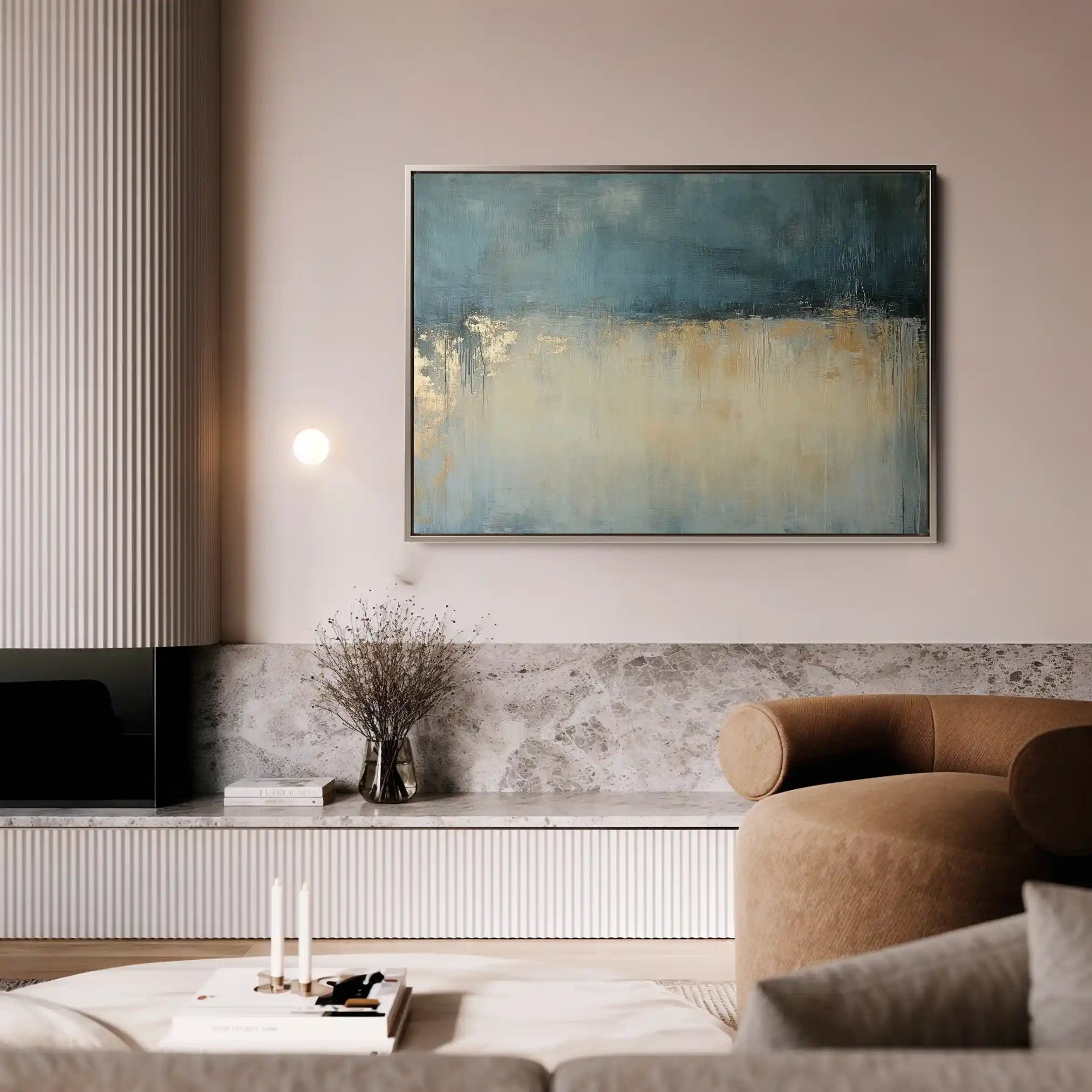 Abstract Canvas Wall Art WAD693-A 90 x 60 cm / Stretched on hidden frame