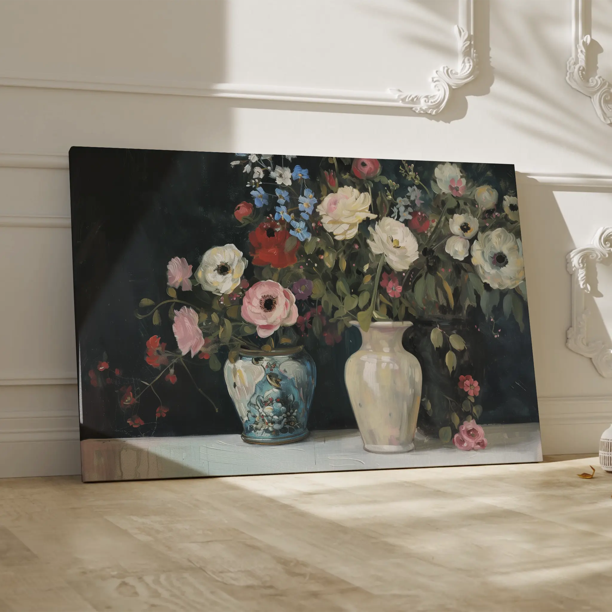 Floral Canvas Wall Art WAD693-F 90 x 60 cm / Stretched on hidden frame