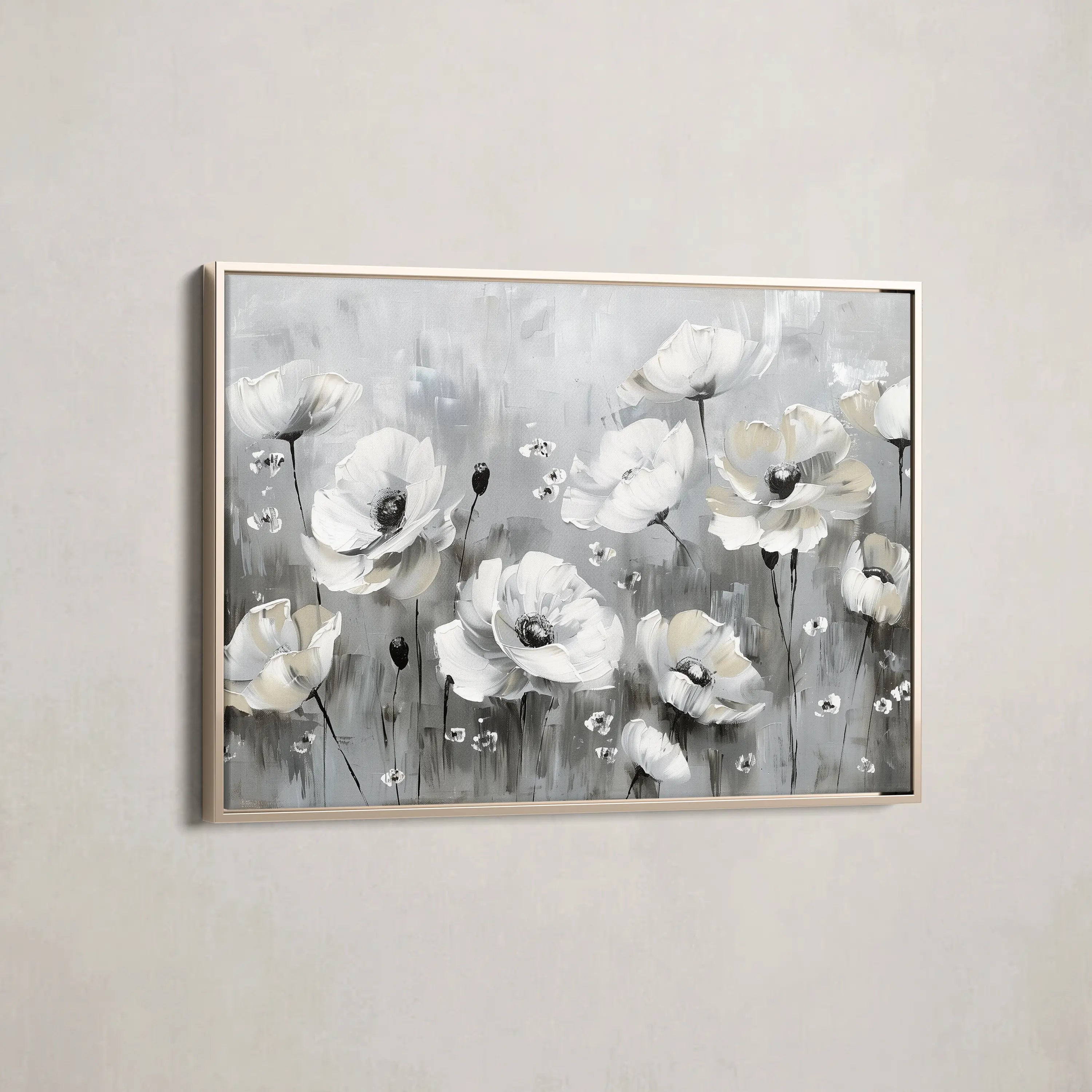 Floral Canvas Wall Art WAD695-F 90 x 60 cm / Stretched on hidden frame