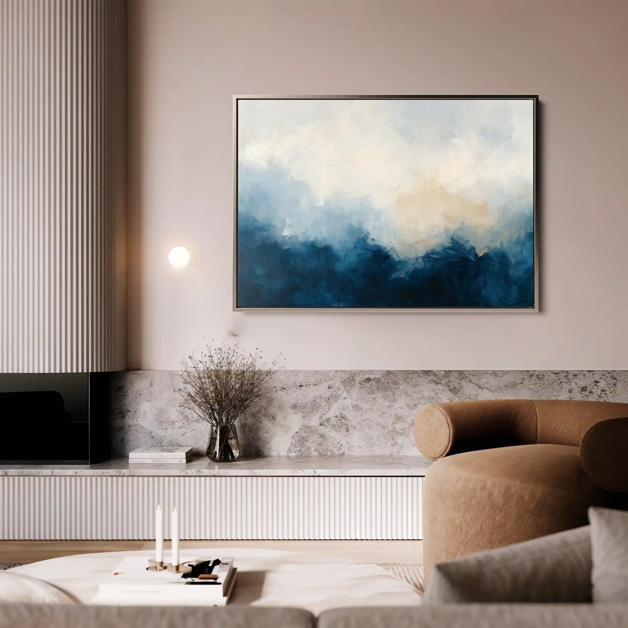 Abstract Canvas Wall Art WAD696-A 90 x 60 cm / Stretched on hidden frame