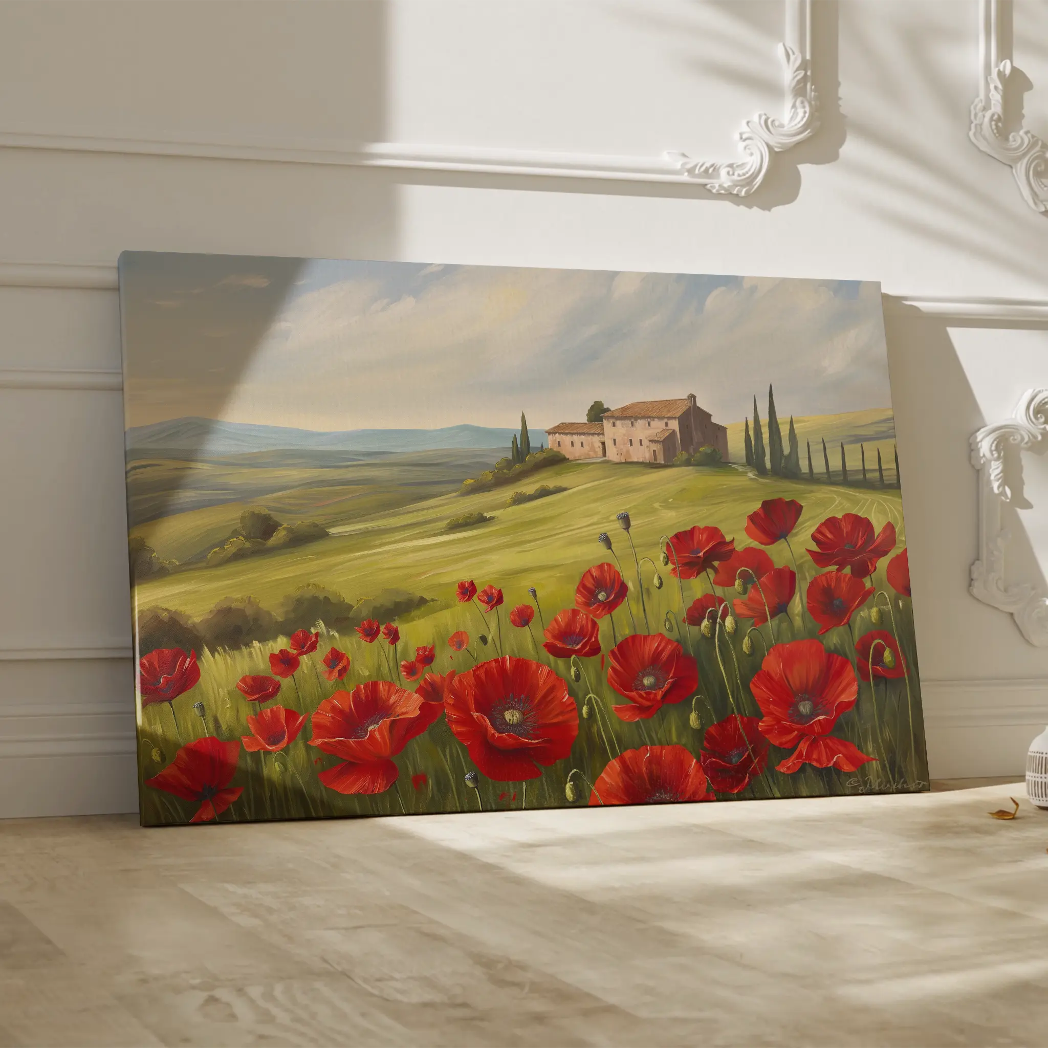 Floral Canvas Wall Art WAD696-F 90 x 60 cm / Stretched on hidden frame