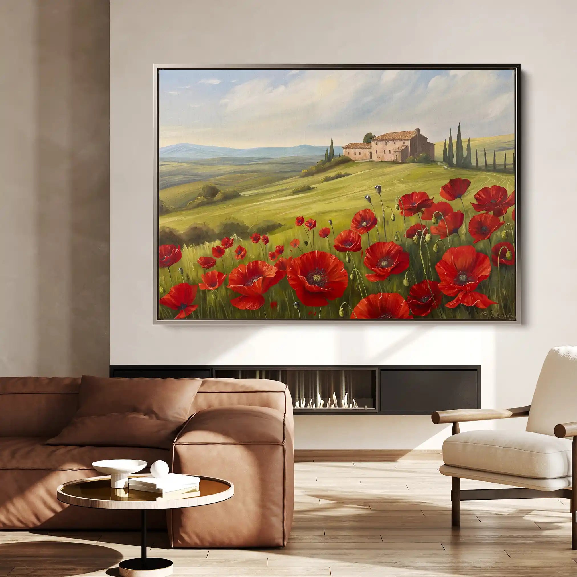 Floral Canvas Wall Art WAD696-F 90 x 60 cm / Stretched on hidden frame