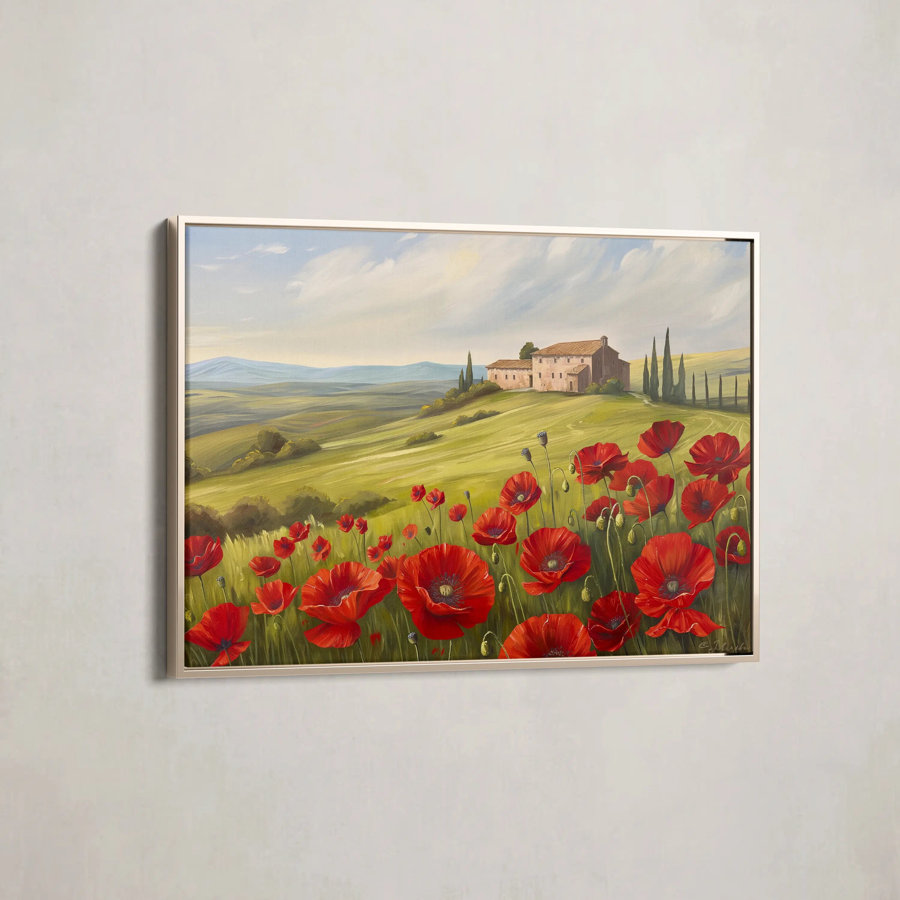 Floral Canvas Wall Art WAD696-F 90 x 60 cm / Stretched on hidden frame