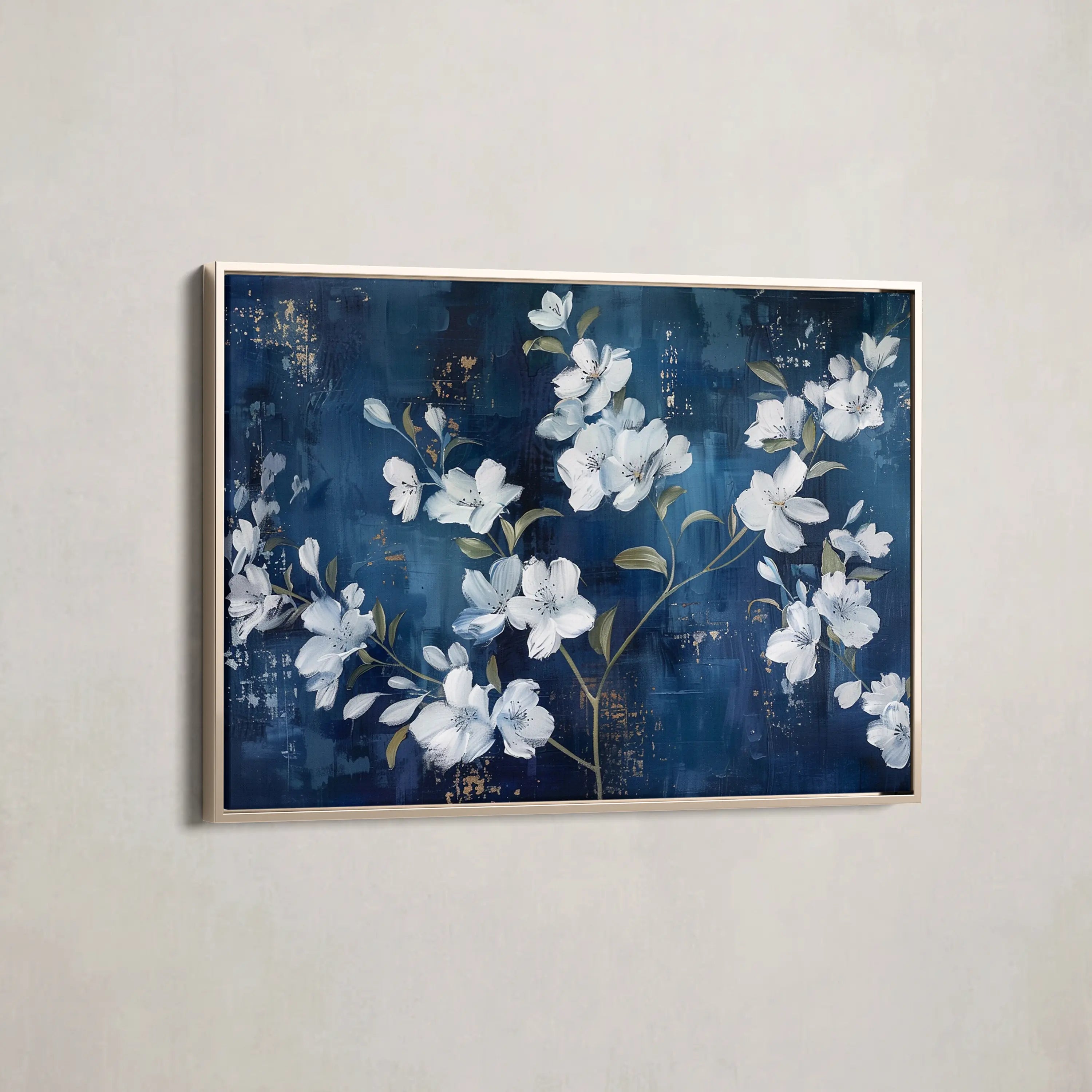 Floral Canvas Wall Art WAD697-F 90 x 60 cm / Stretched on hidden frame