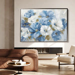 Floral Canvas Wall Art WAD698-F 90 x 60 cm / Stretched on hidden frame