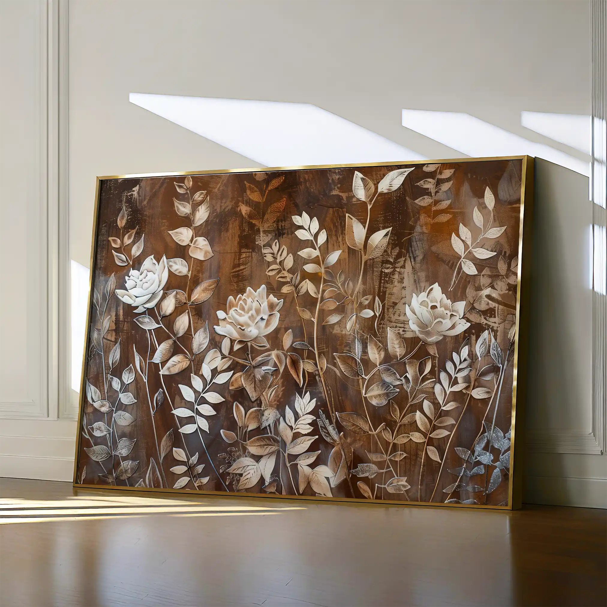 Floral Canvas Wall Art WAD699-F 90 x 60 cm / Stretched on hidden frame