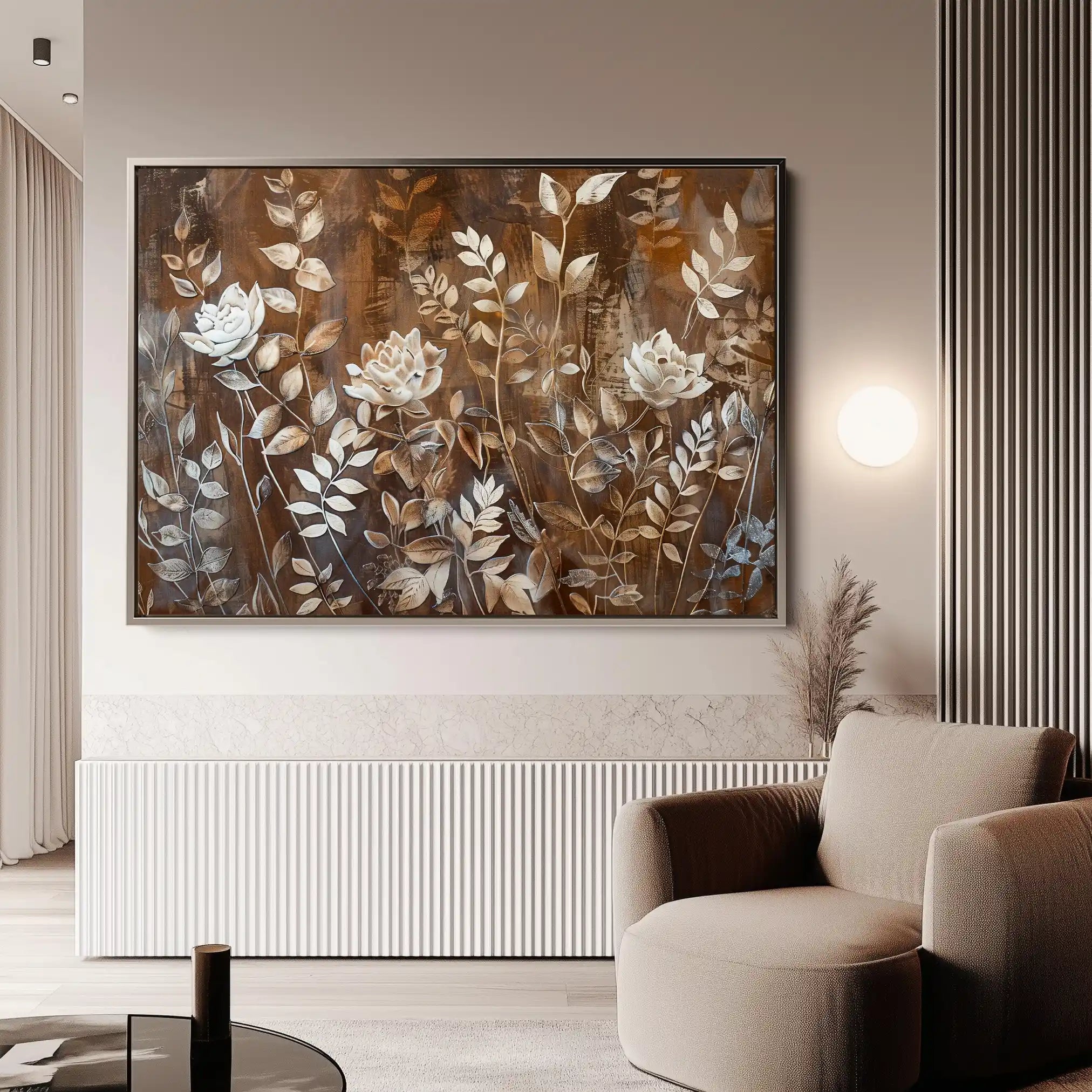 Floral Canvas Wall Art WAD699-F 90 x 60 cm / Stretched on hidden frame