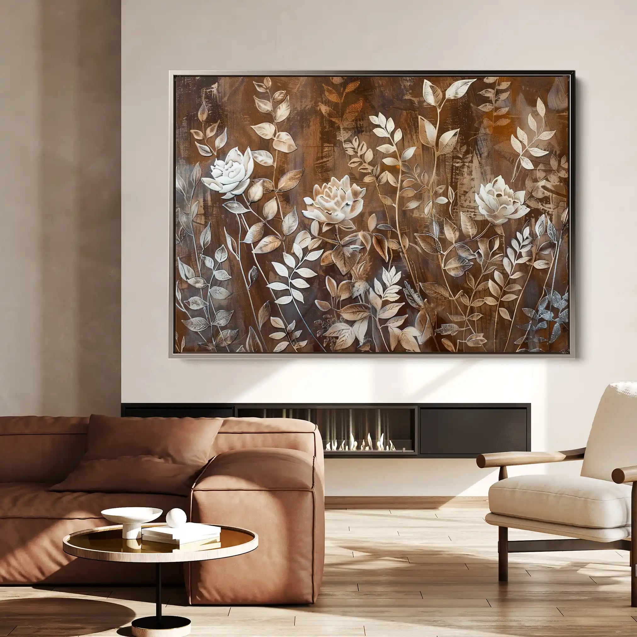 Floral Canvas Wall Art WAD699-F 90 x 60 cm / Stretched on hidden frame