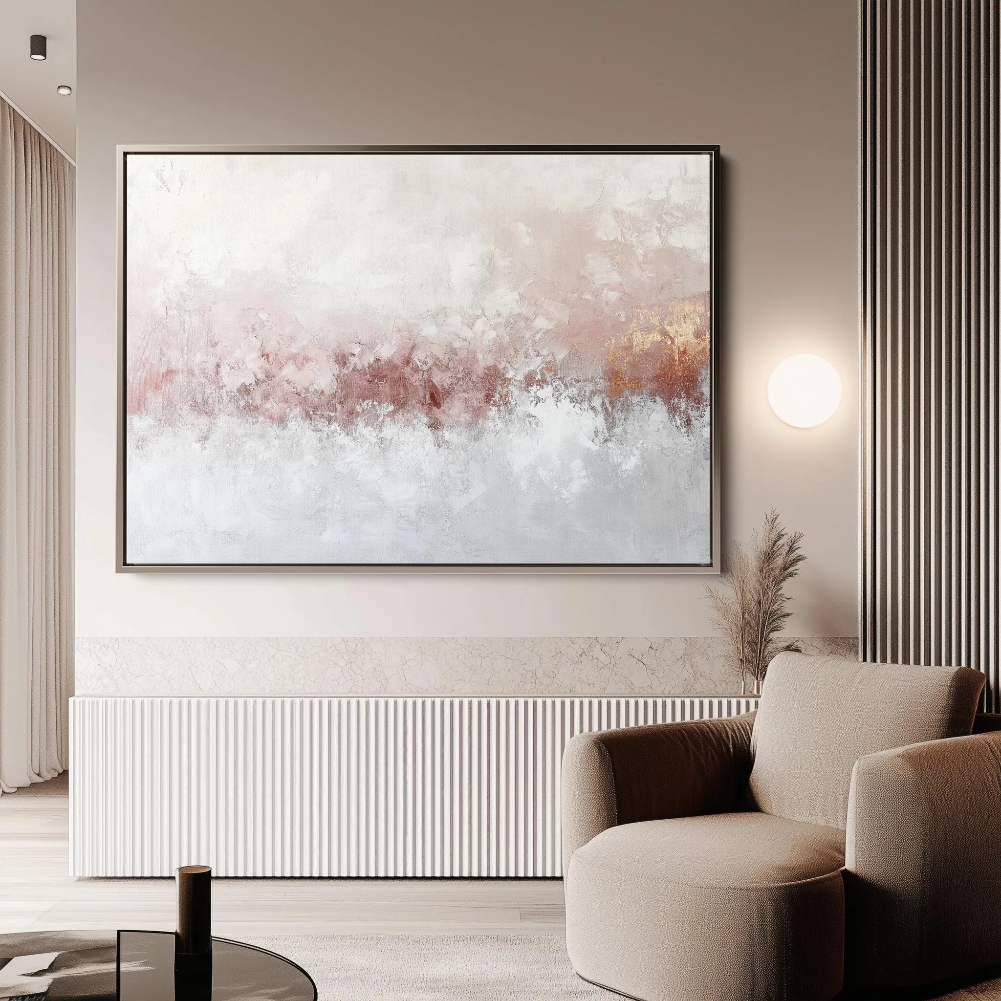 Abstract Canvas Wall Art WAD702-A 90 x 60 cm / Stretched on hidden frame
