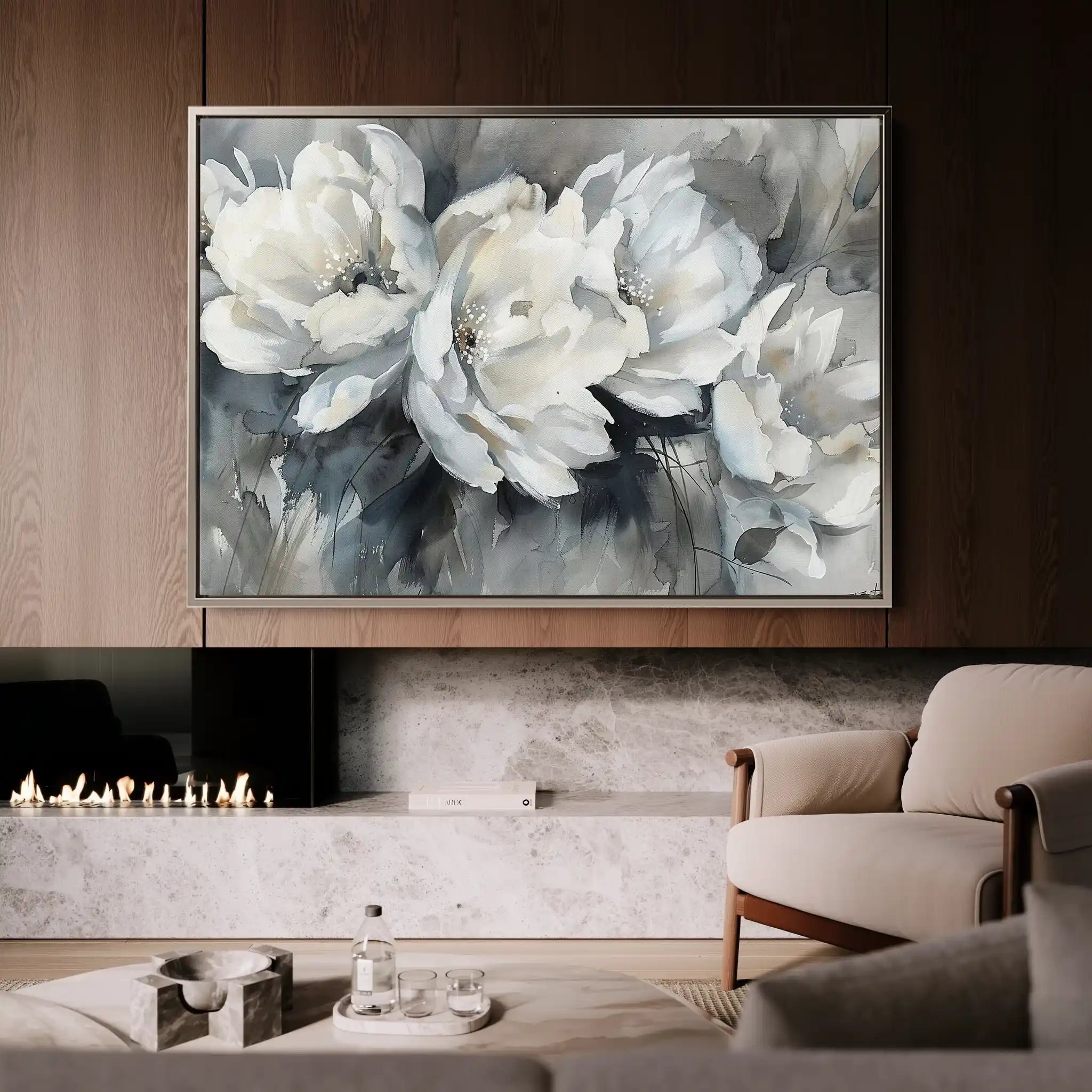 Floral Canvas Wall Art WAD702-F 90 x 60 cm / Stretched on hidden frame