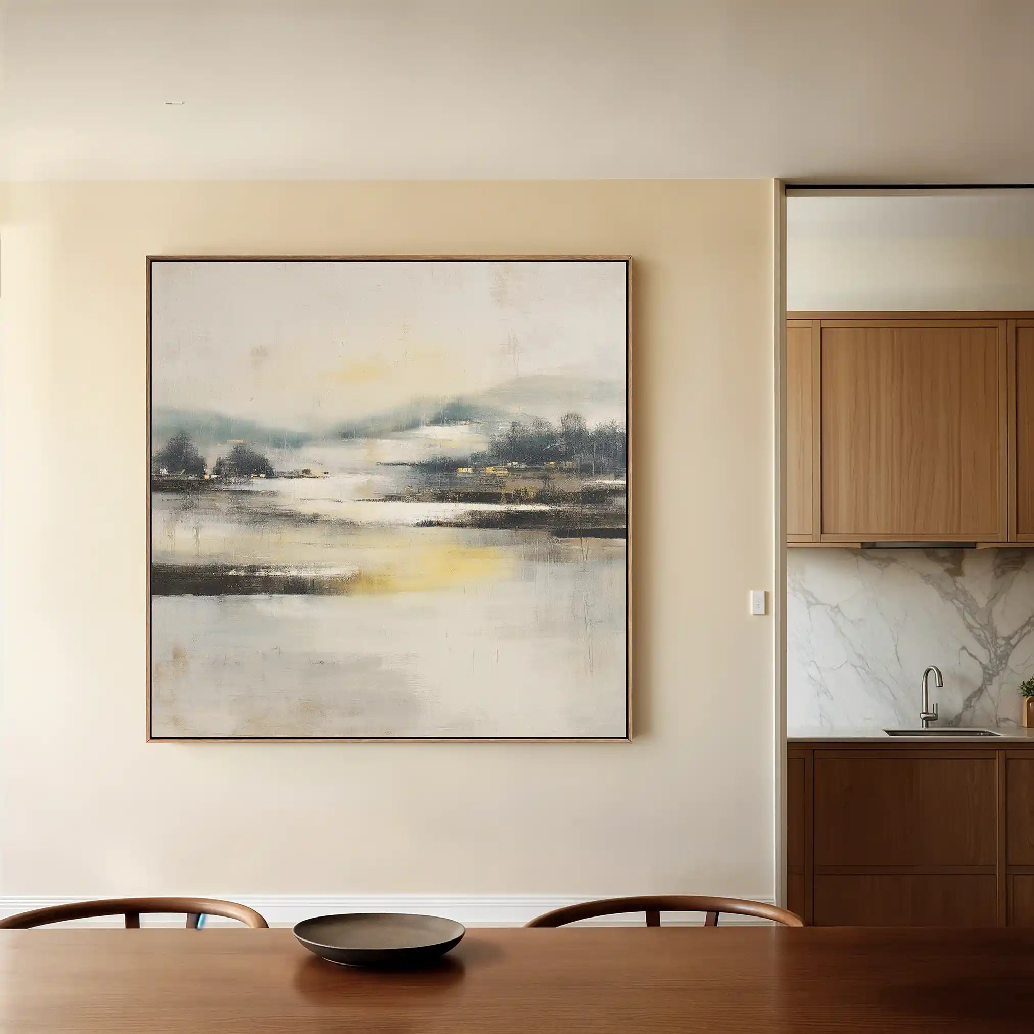 Abstract Canvas Wall Art WAD703-A 80 x 80 cm / Stretched on hidden frame