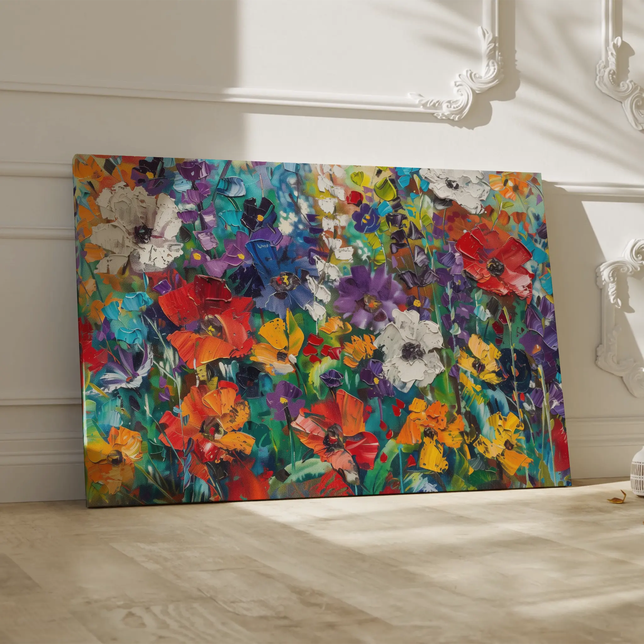 Floral Canvas Wall Art WAD703-F 90 x 60 cm / Stretched on hidden frame