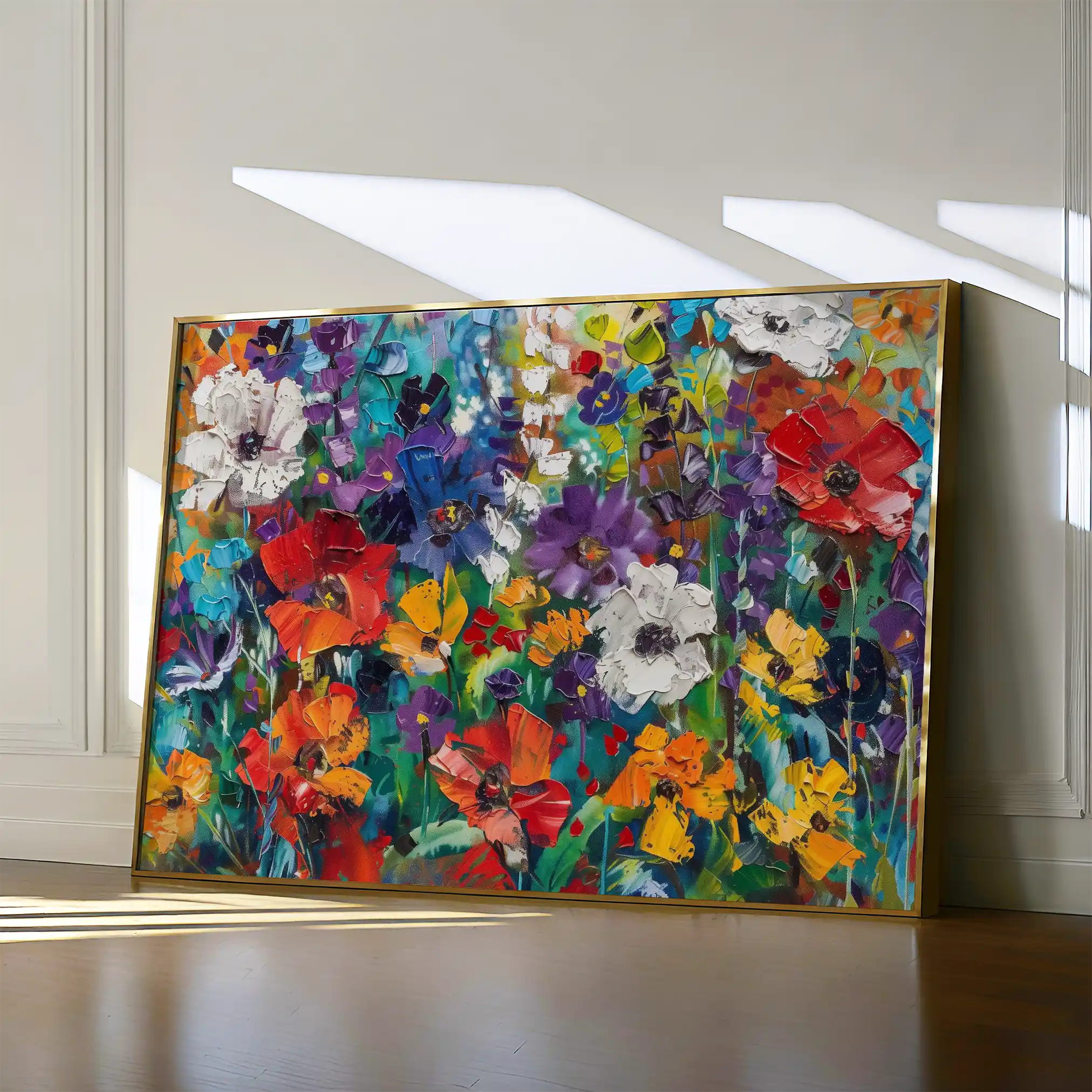 Floral Canvas Wall Art WAD703-F 90 x 60 cm / Stretched on hidden frame