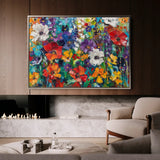 Floral Canvas Wall Art WAD703-F 90 x 60 cm / Stretched on hidden frame