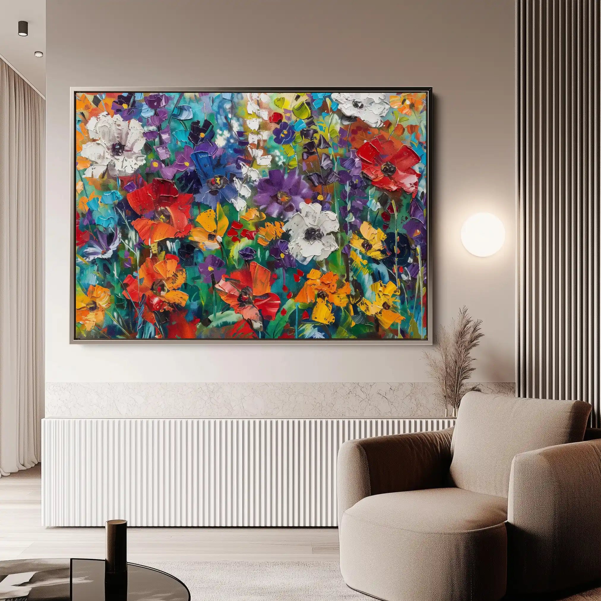 Floral Canvas Wall Art WAD703-F 90 x 60 cm / Stretched on hidden frame