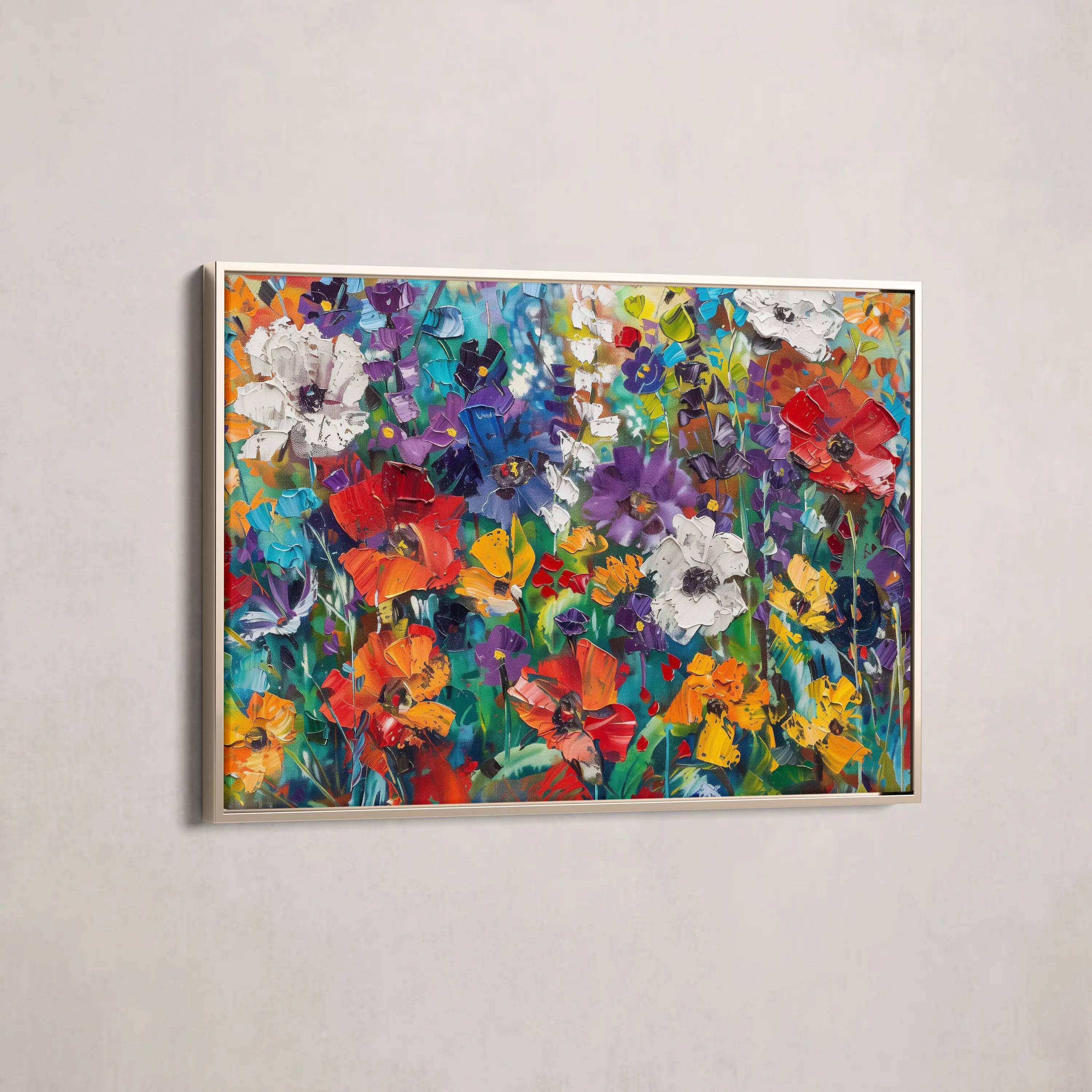 Floral Canvas Wall Art WAD703-F 90 x 60 cm / Stretched on hidden frame