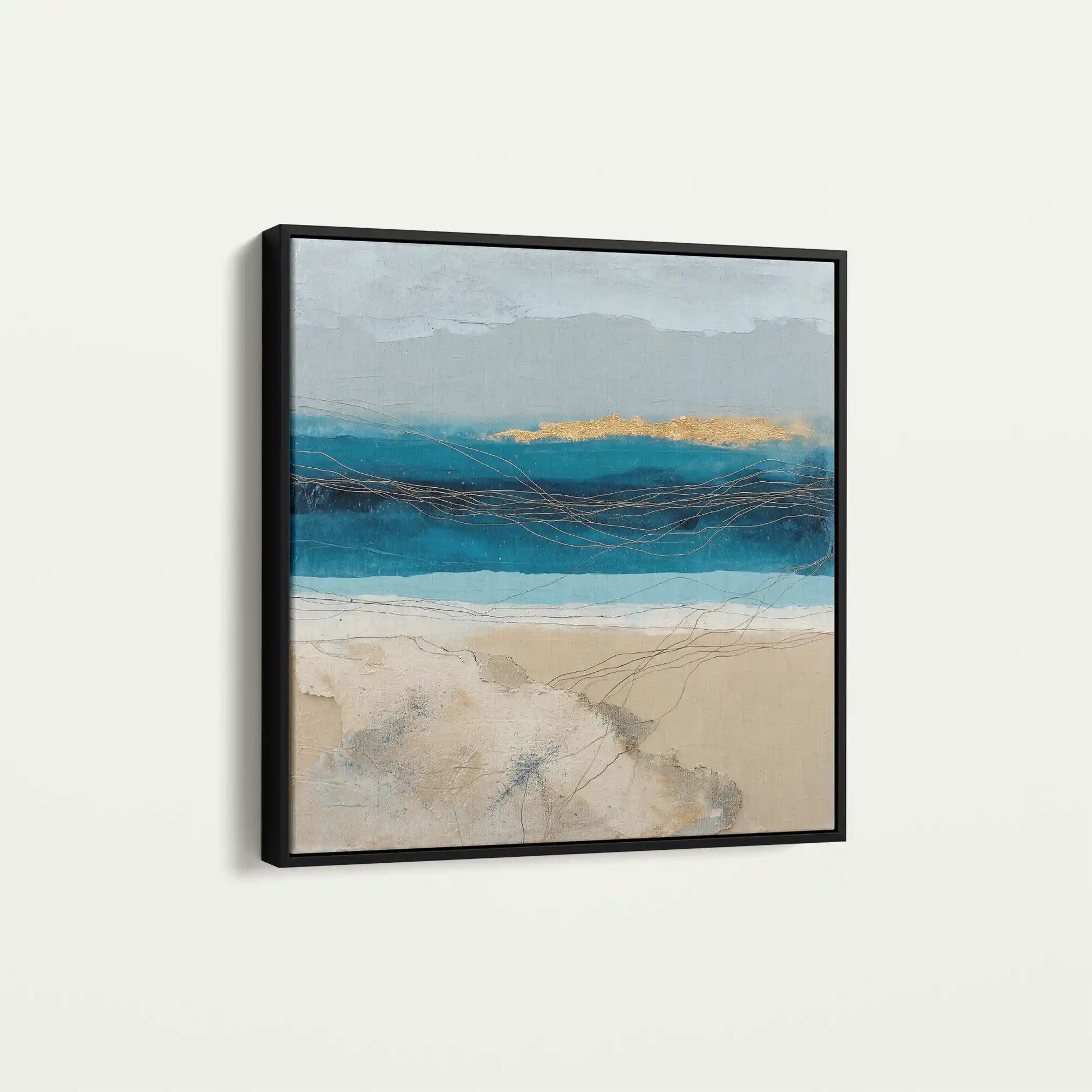Abstract Canvas Wall Art WAD704-A 80 x 80 cm / Stretched on hidden frame