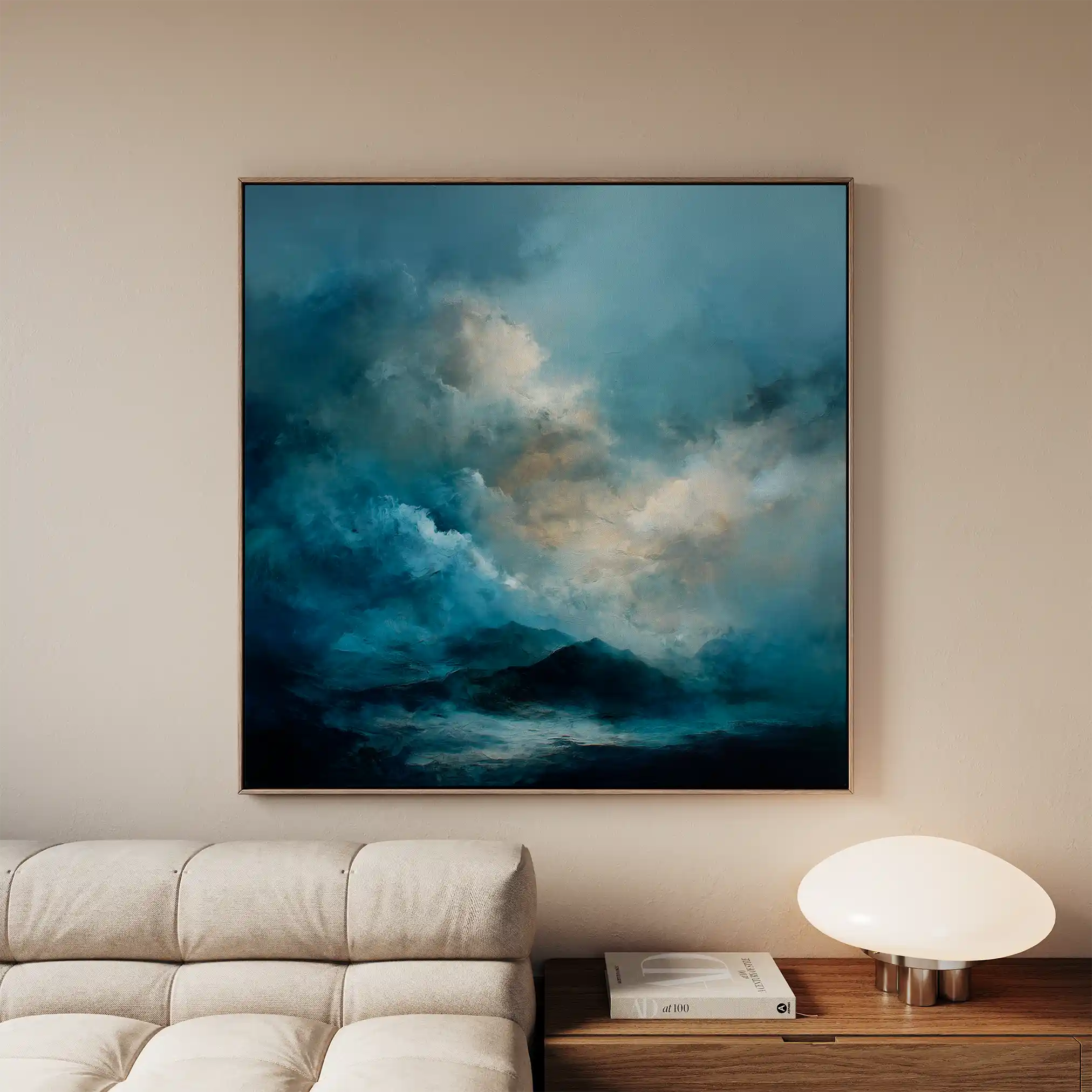 Abstract 705 Canvas Art 60 x 60 cm / Stretched on hidden frame