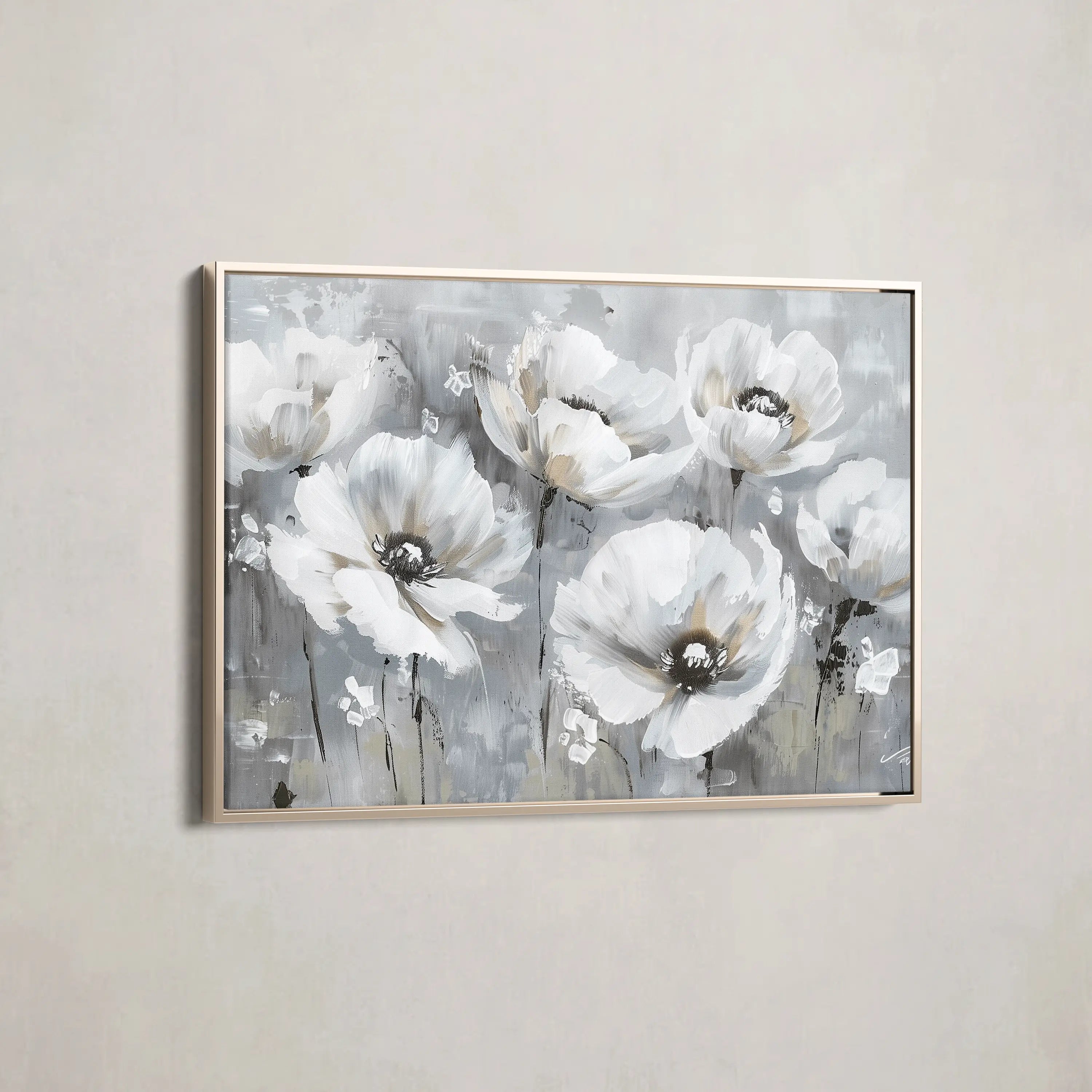 Floral Canvas Wall Art WAD707-F 90 x 60 cm / Stretched on hidden frame