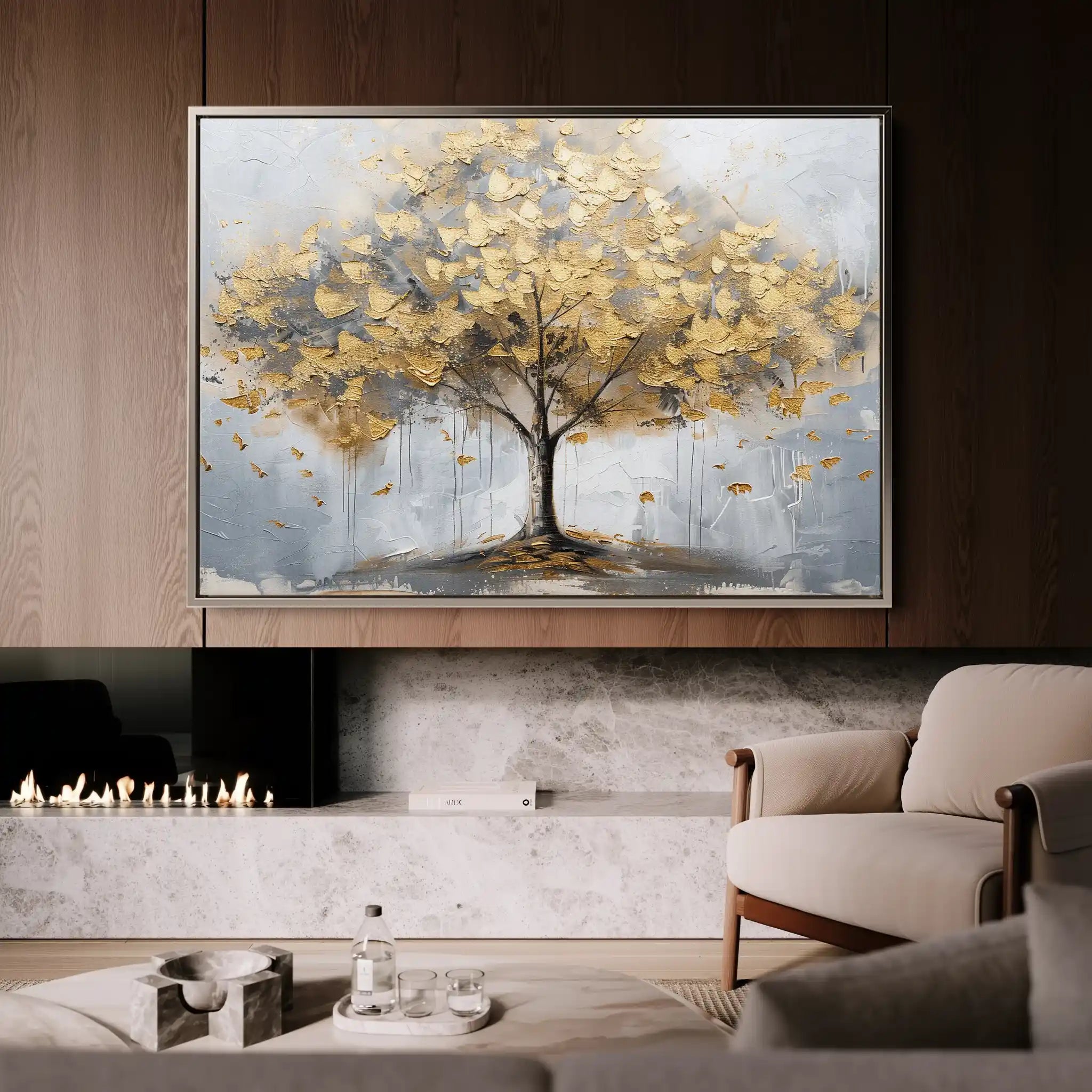 Floral Canvas Wall Art WAD708-F 90 x 60 cm / Stretched on hidden frame
