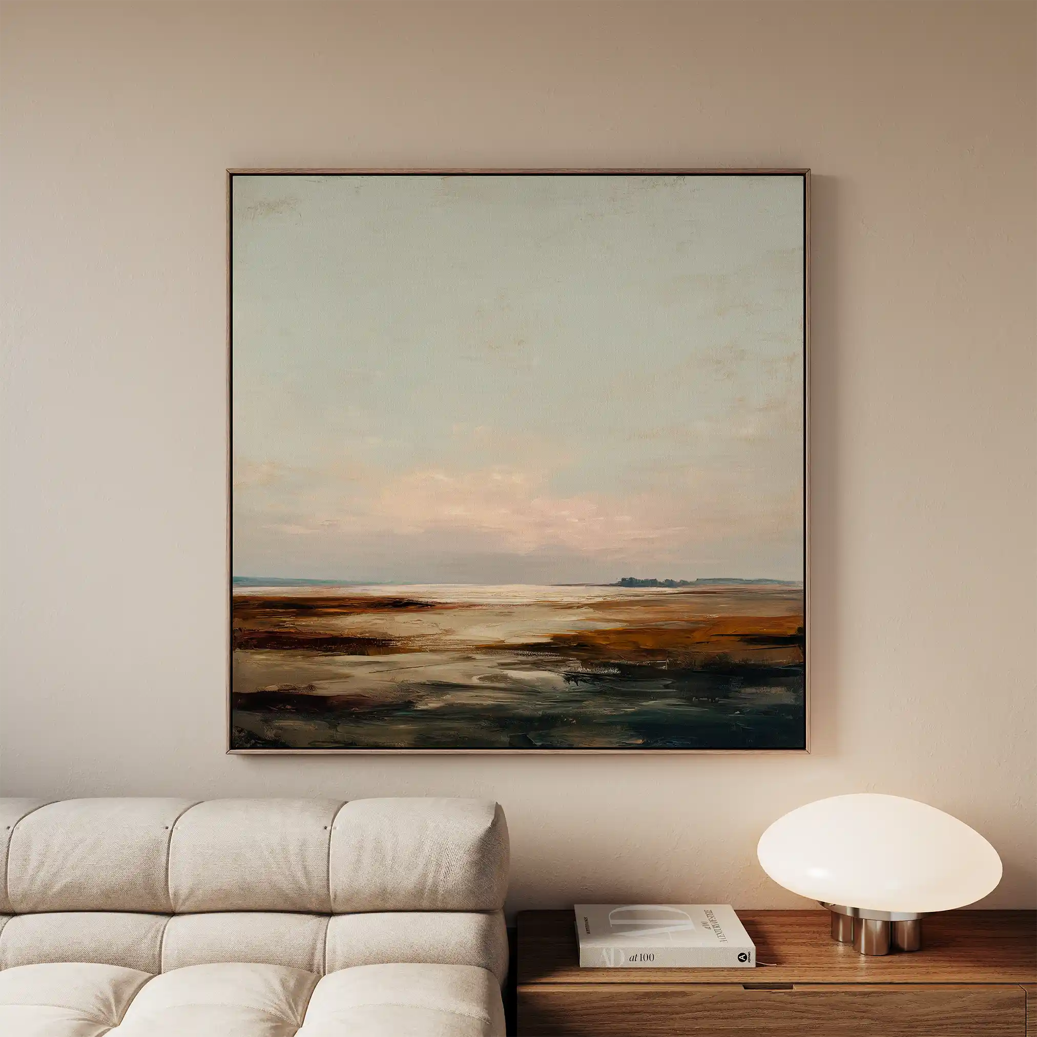 Abstract Canvas Wall Art WAD709-A 80 x 80 cm / Stretched on hidden frame
