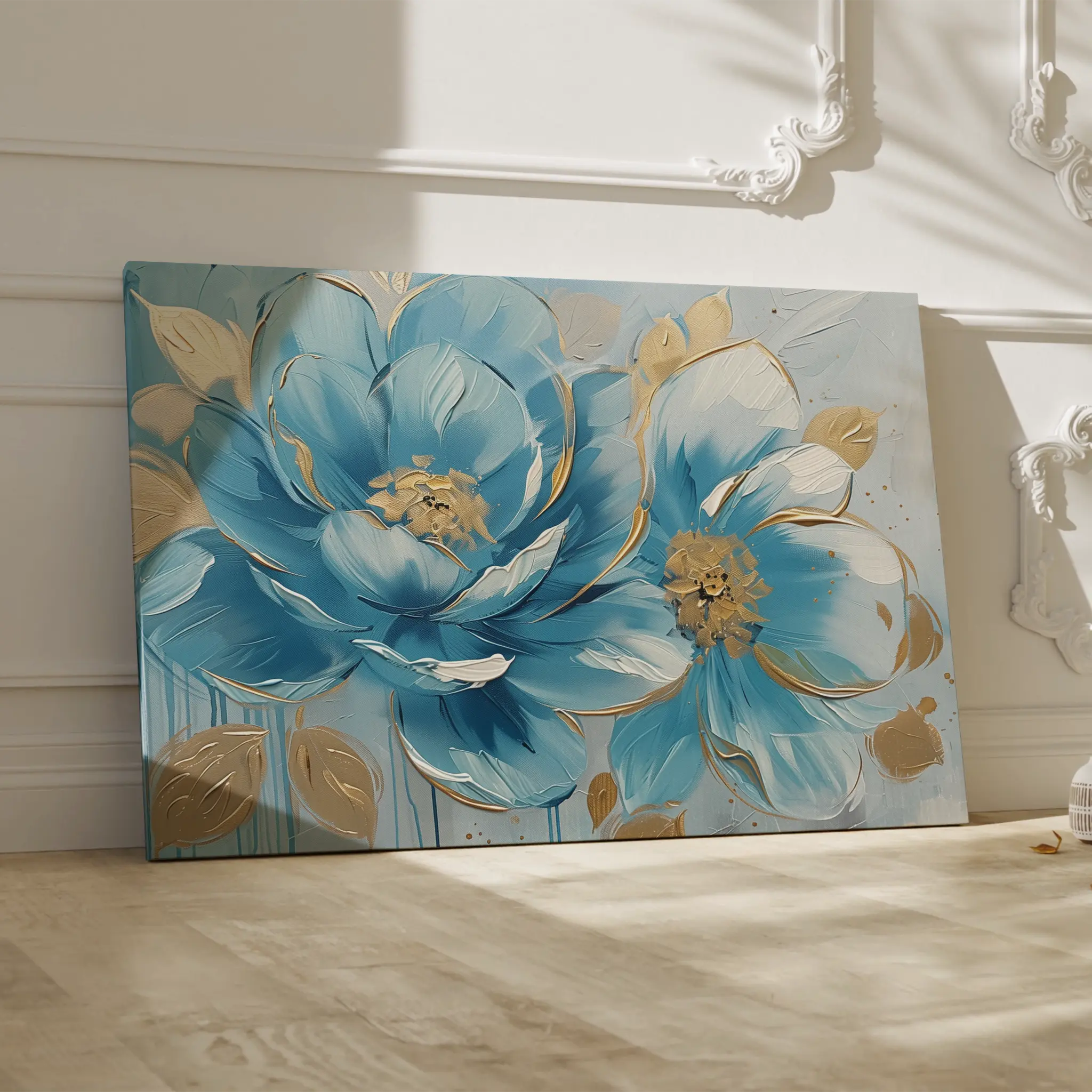 Floral Canvas Wall Art WAD709-F 90 x 60 cm / Stretched on hidden frame