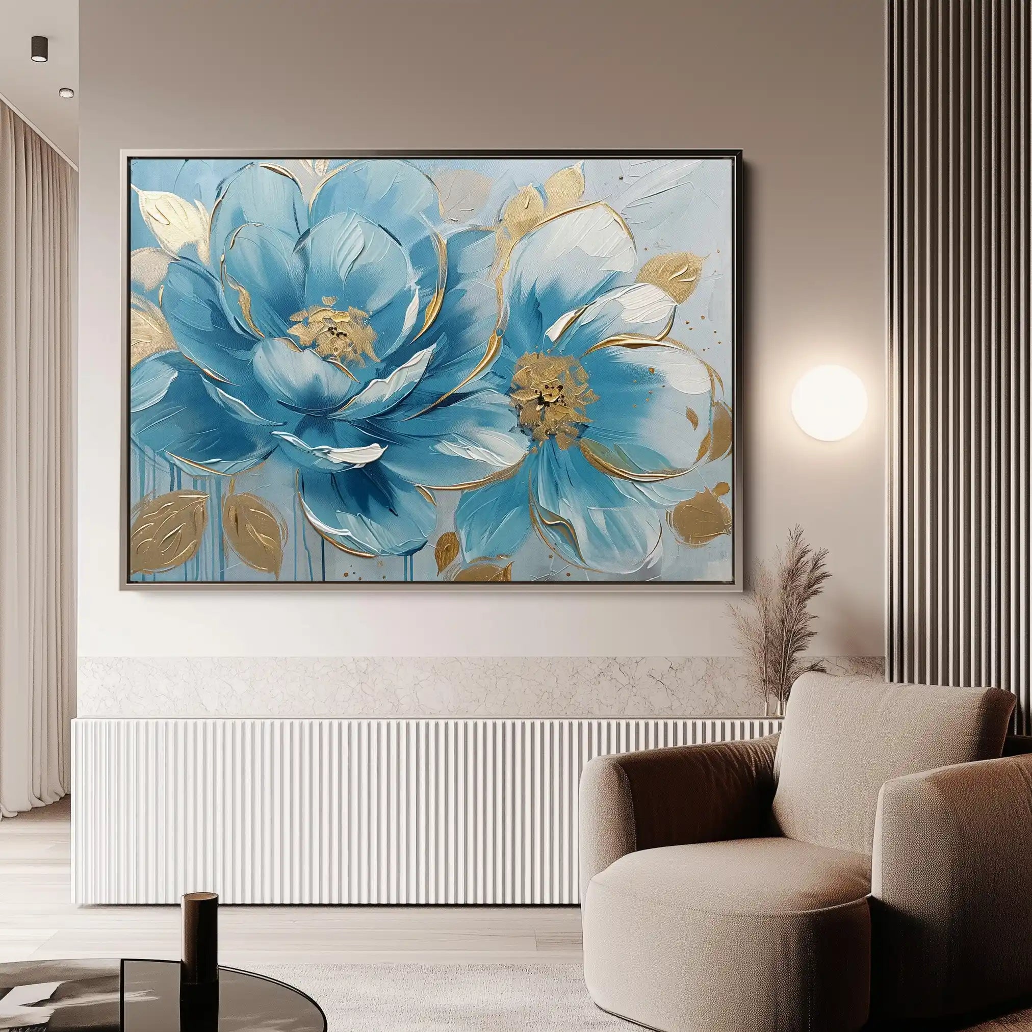 Floral Canvas Wall Art WAD709-F 90 x 60 cm / Stretched on hidden frame