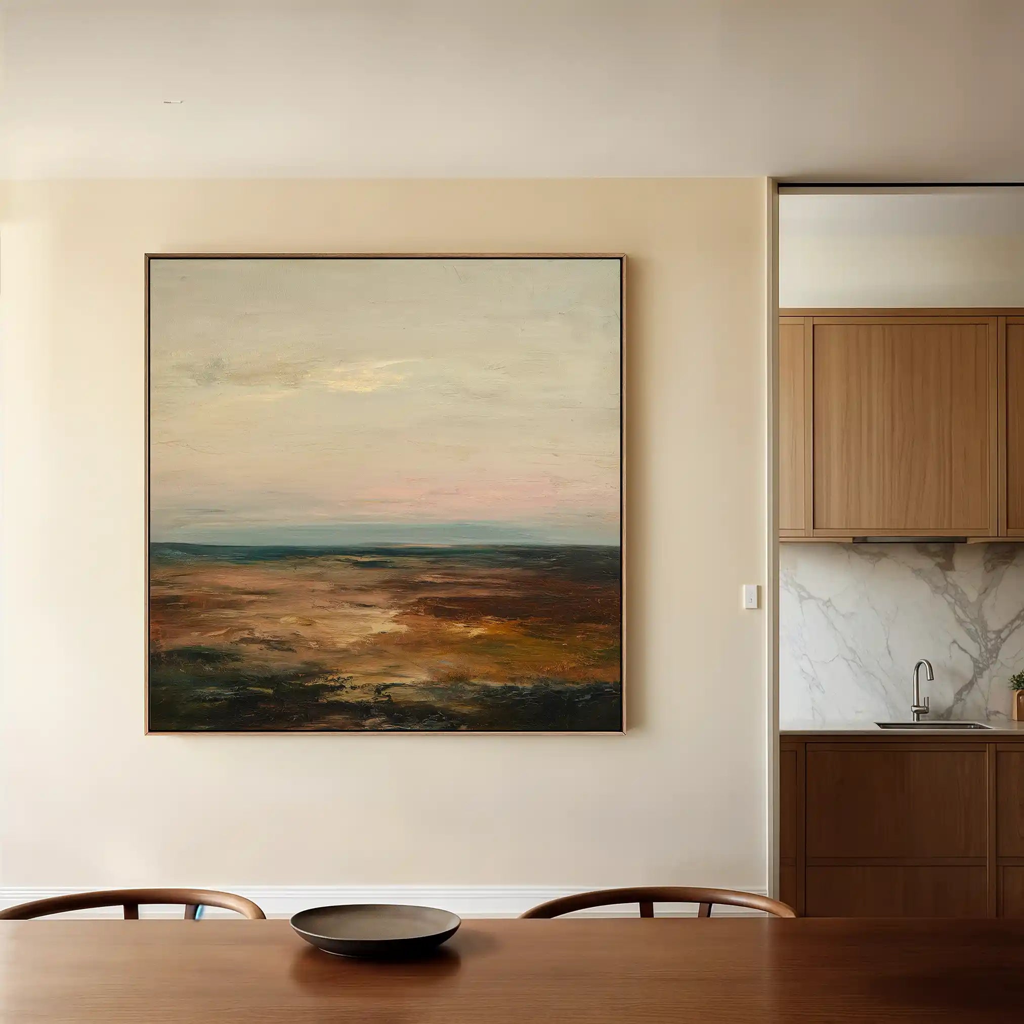 Abstract Canvas Wall Art WAD710-A 80 x 80 cm / Stretched on hidden frame