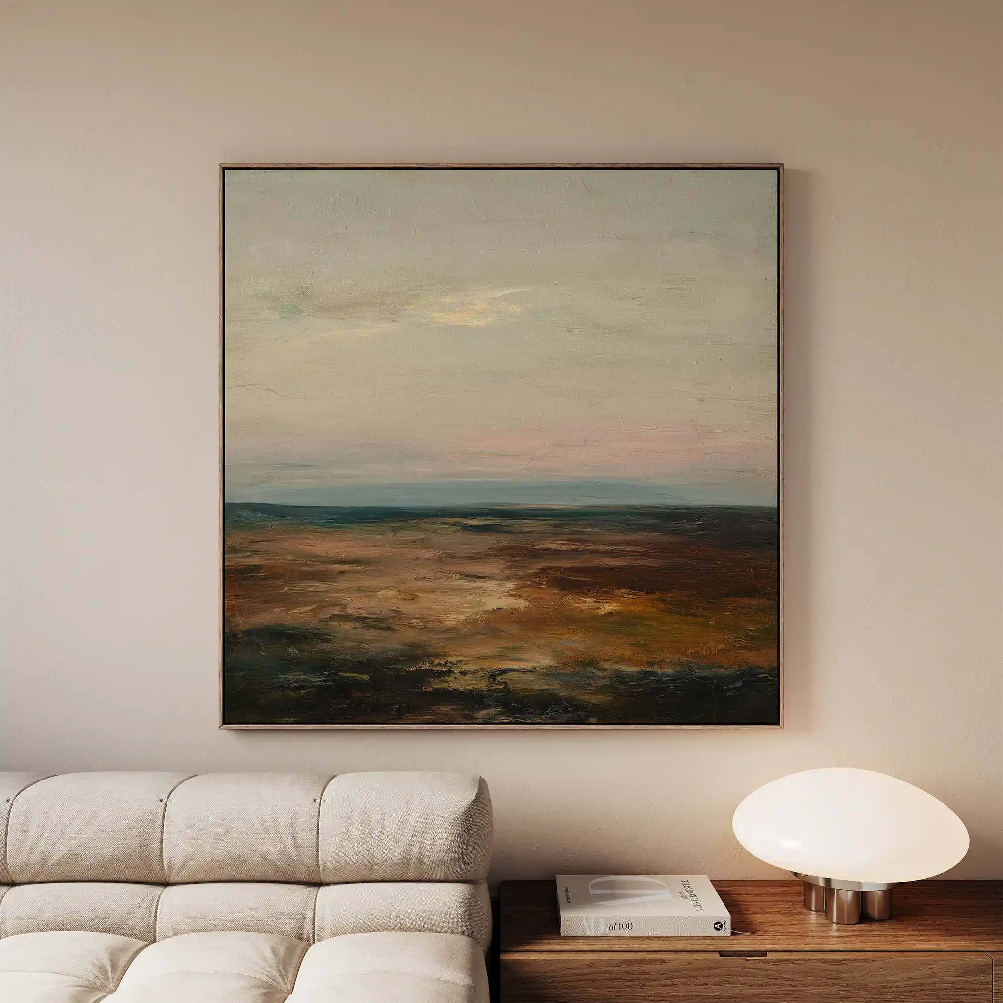 Abstract Canvas Wall Art WAD710-A 80 x 80 cm / Stretched on hidden frame