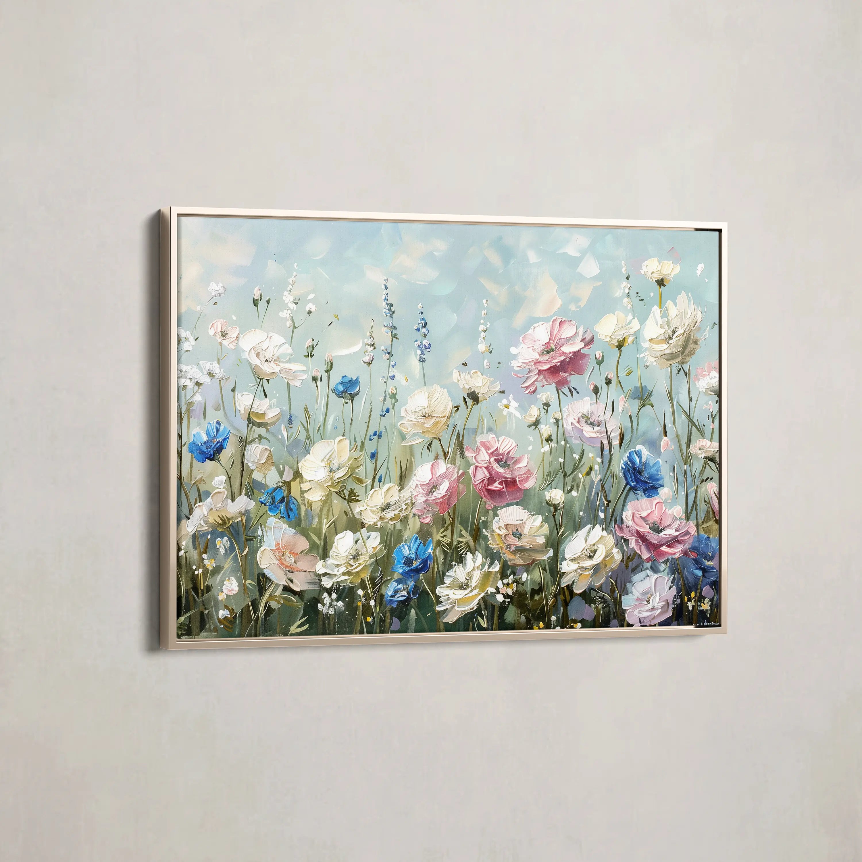 Floral Canvas Wall Art WAD710-F 90 x 60 cm / Stretched on hidden frame