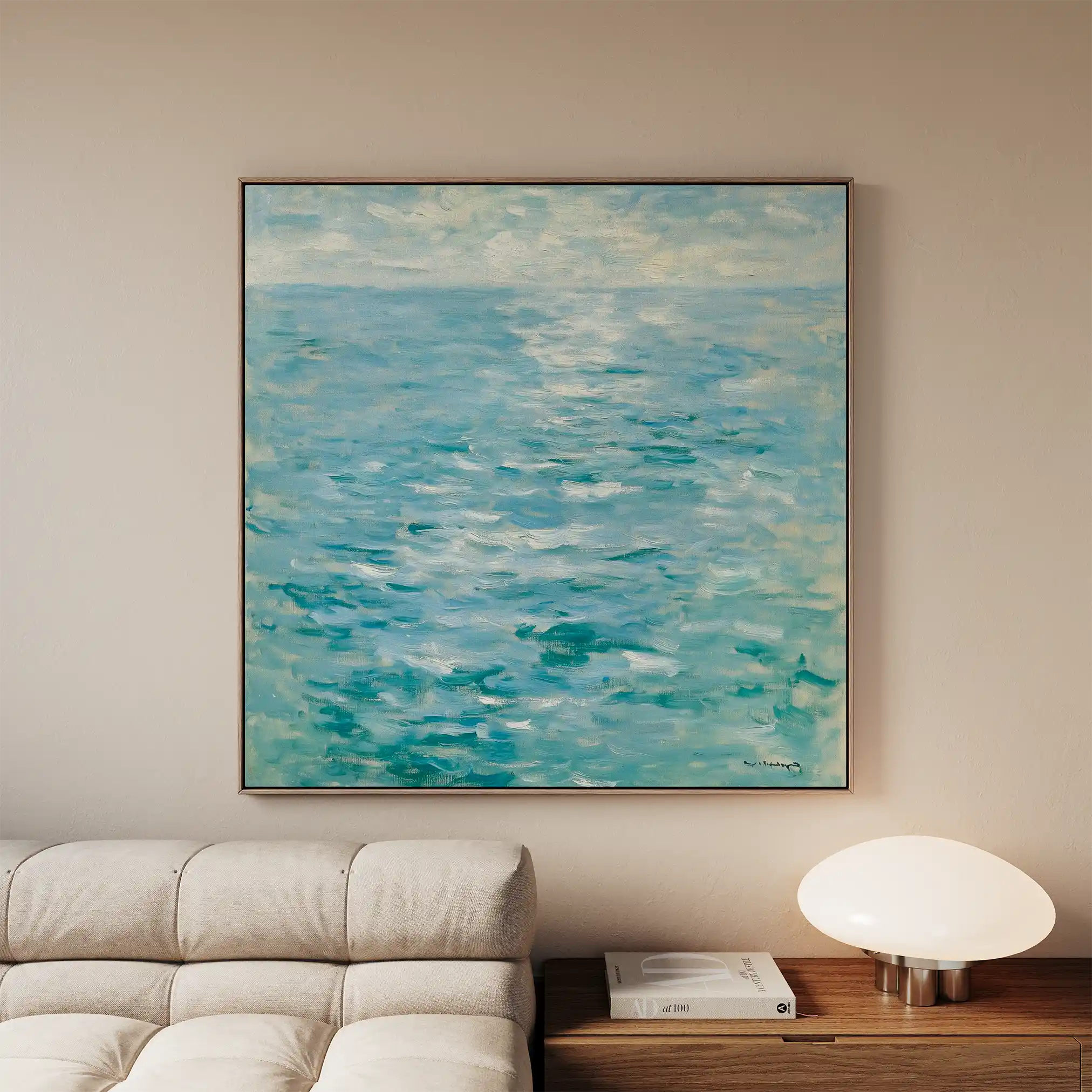 Abstract Canvas Wall Art WAD712-A 80 x 80 cm / Stretched on hidden frame