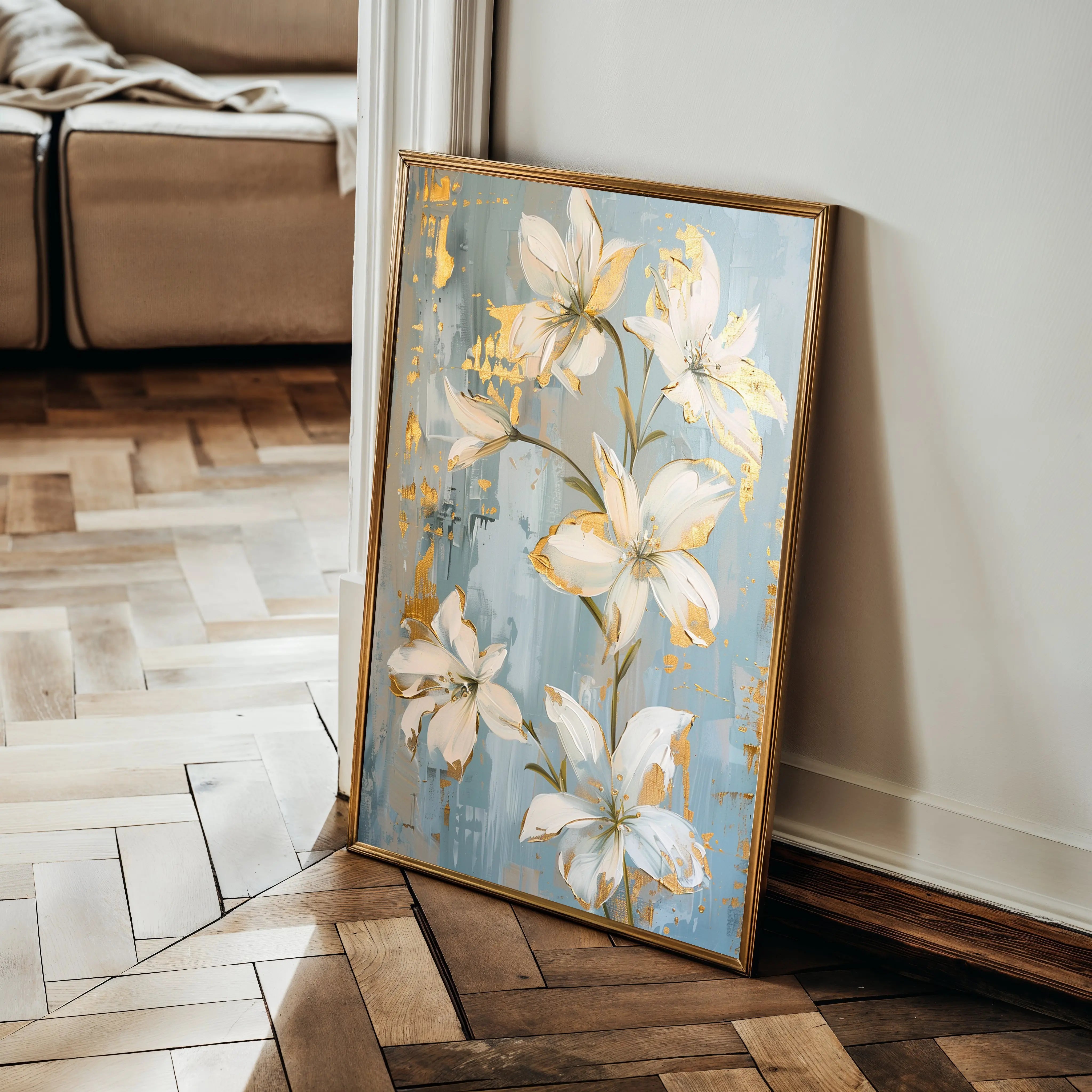 Floral Canvas Wall Art WAD712-F 90 x 60 cm / Stretched on hidden frame