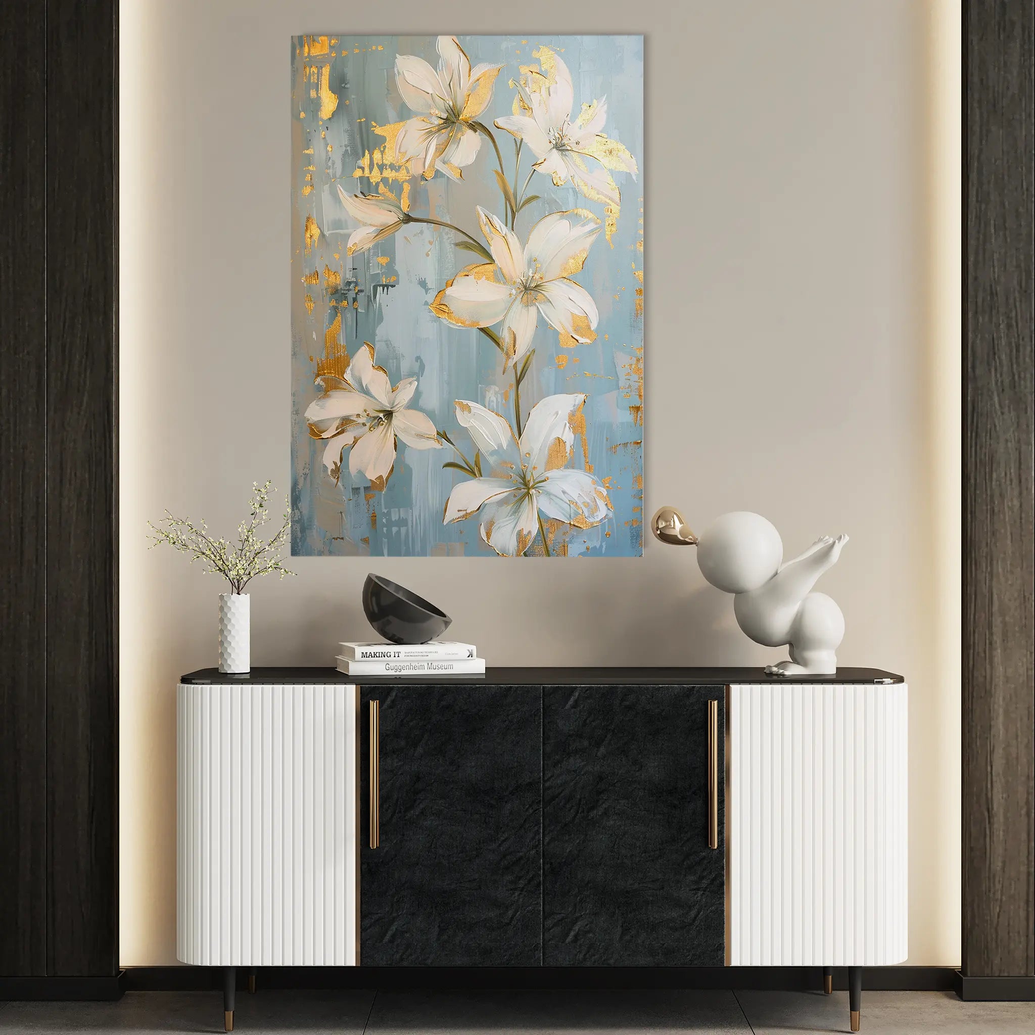 Floral Canvas Wall Art WAD712-F 90 x 60 cm / Stretched on hidden frame