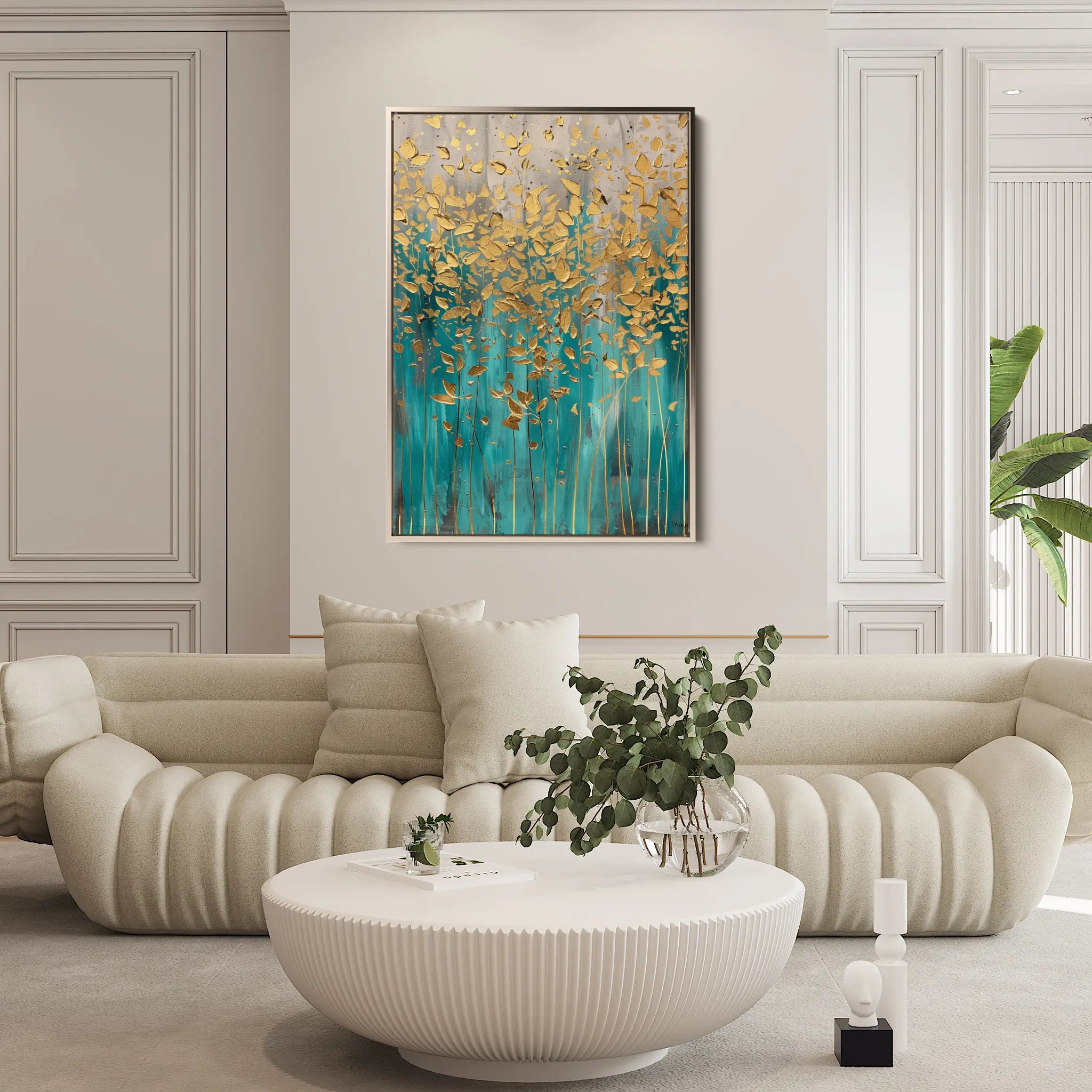 Floral Canvas Wall Art WAD713-F 90 x 60 cm / Stretched on hidden frame