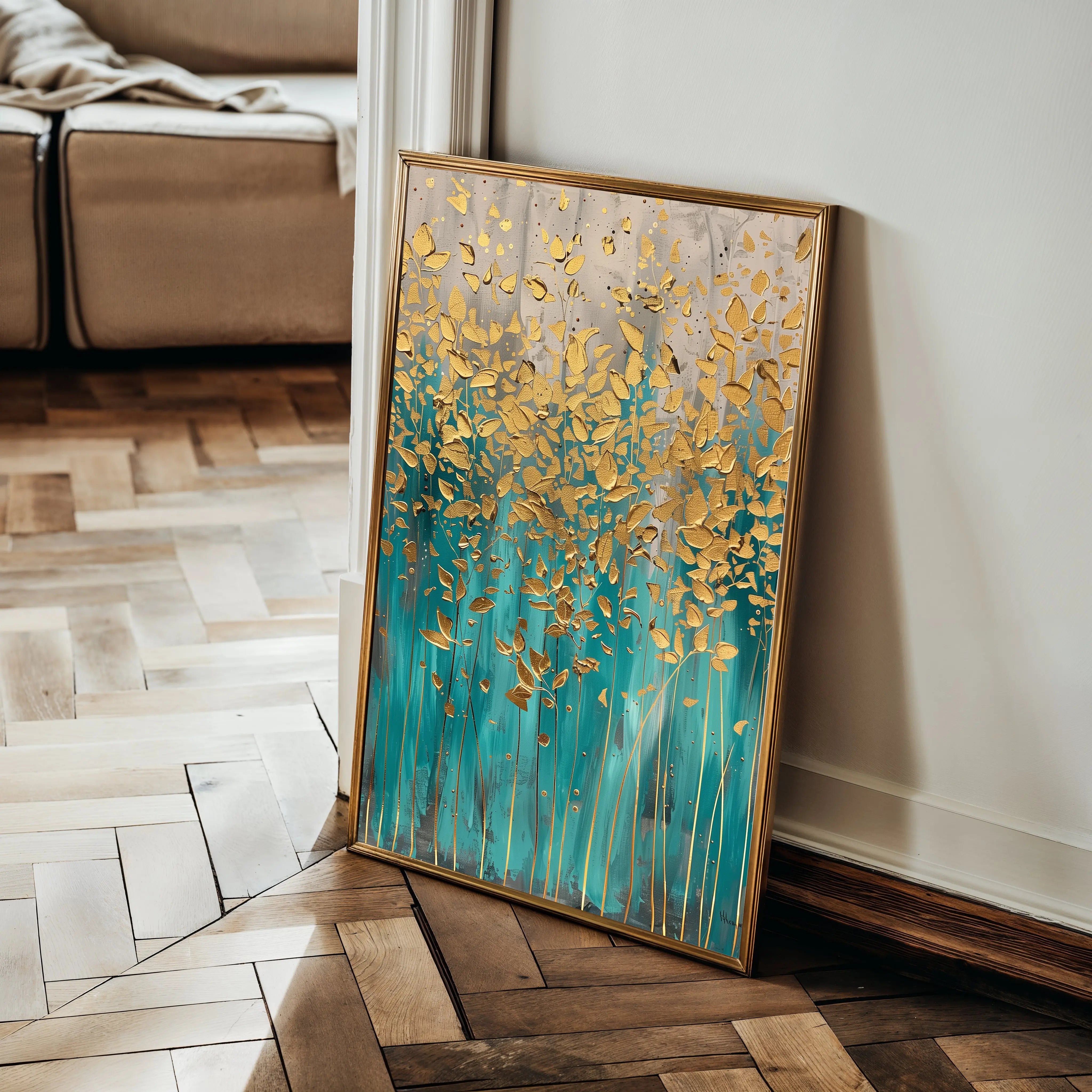 Floral Canvas Wall Art WAD713-F 90 x 60 cm / Stretched on hidden frame