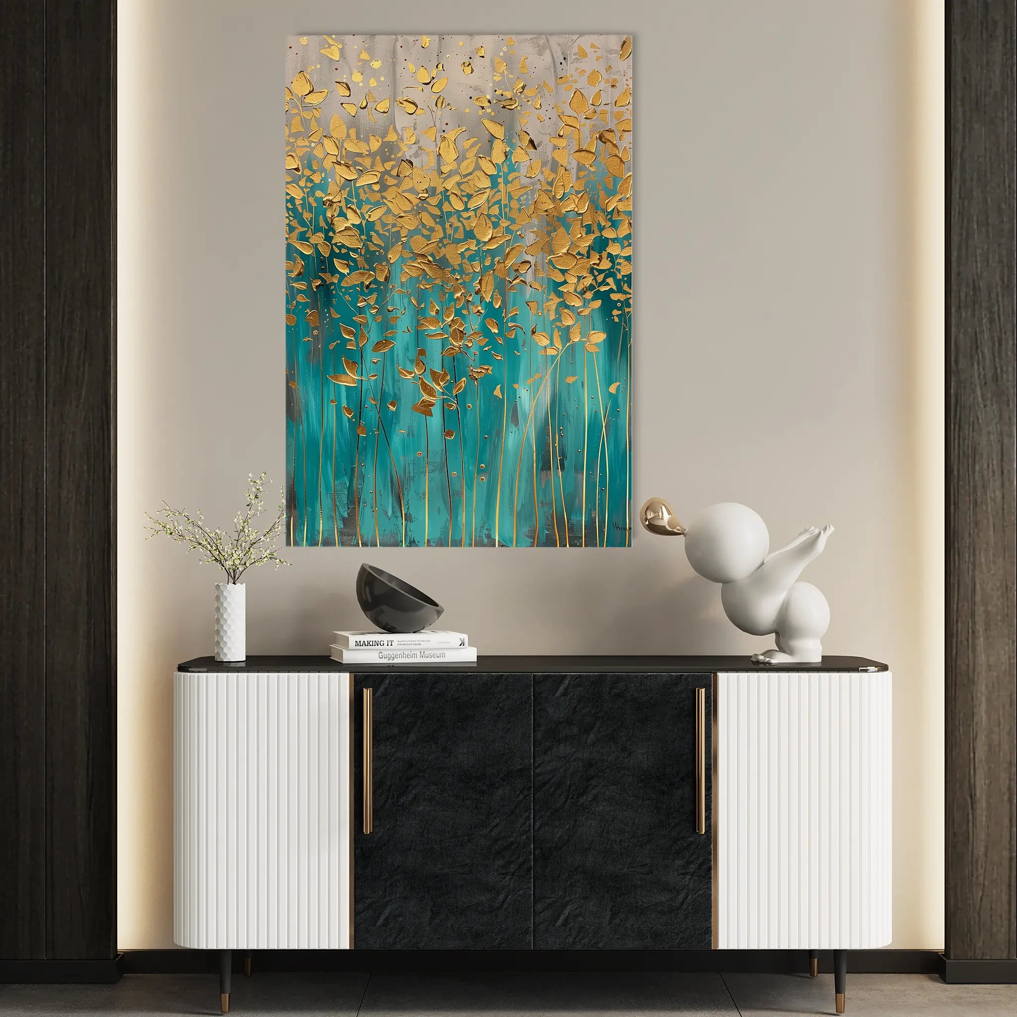 Floral Canvas Wall Art WAD713-F 90 x 60 cm / Stretched on hidden frame