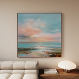 Abstract 714 Canvas Art 60 x 60 cm / Stretched on hidden frame